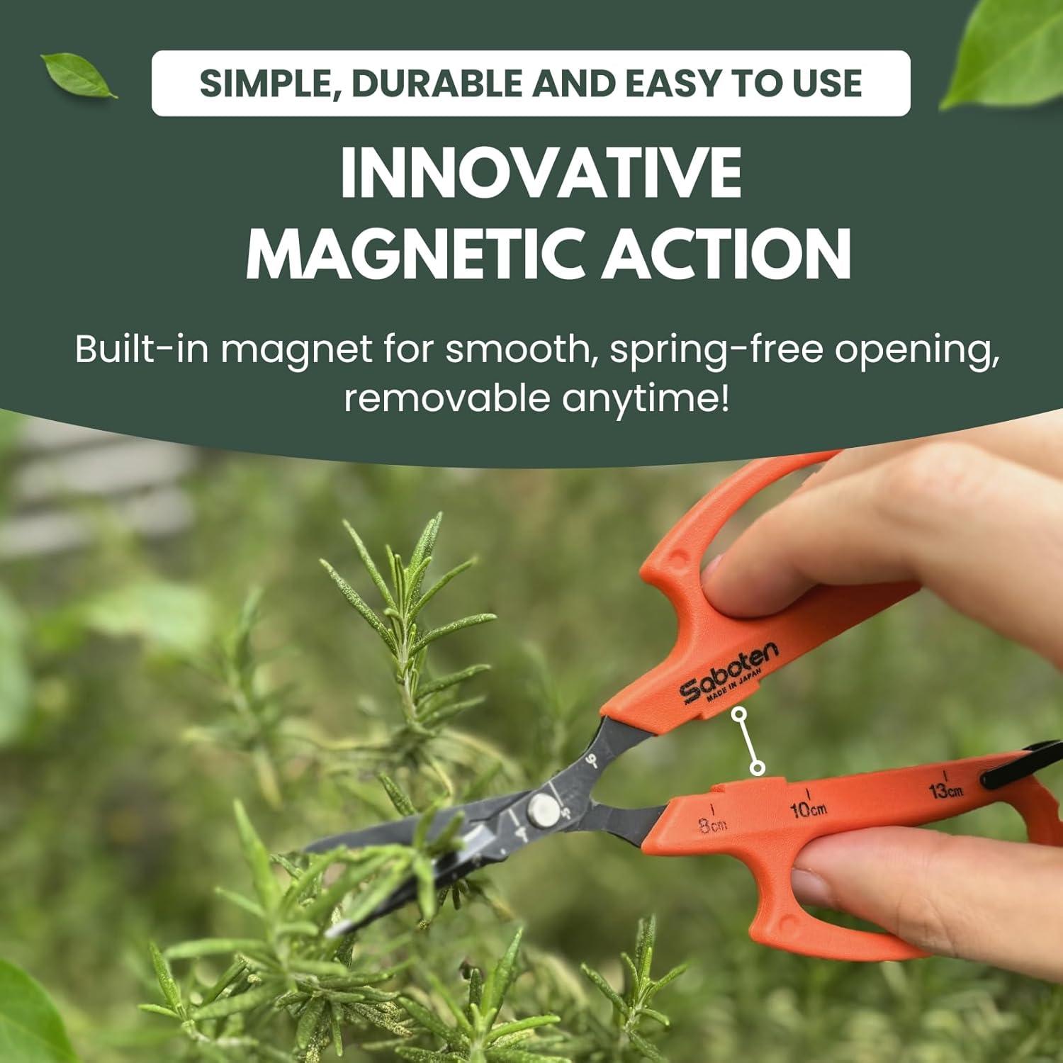 Tijeras de Cosecha Saboten PT-2 - Acero Inoxidable Japonés