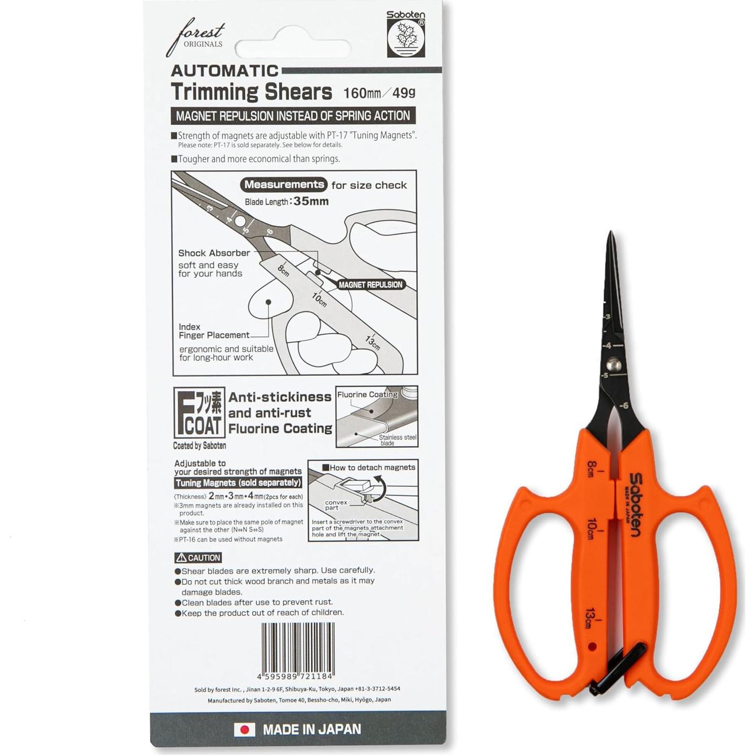 Tijeras de Cosecha Saboten PT-2 - Acero Inoxidable Japonés