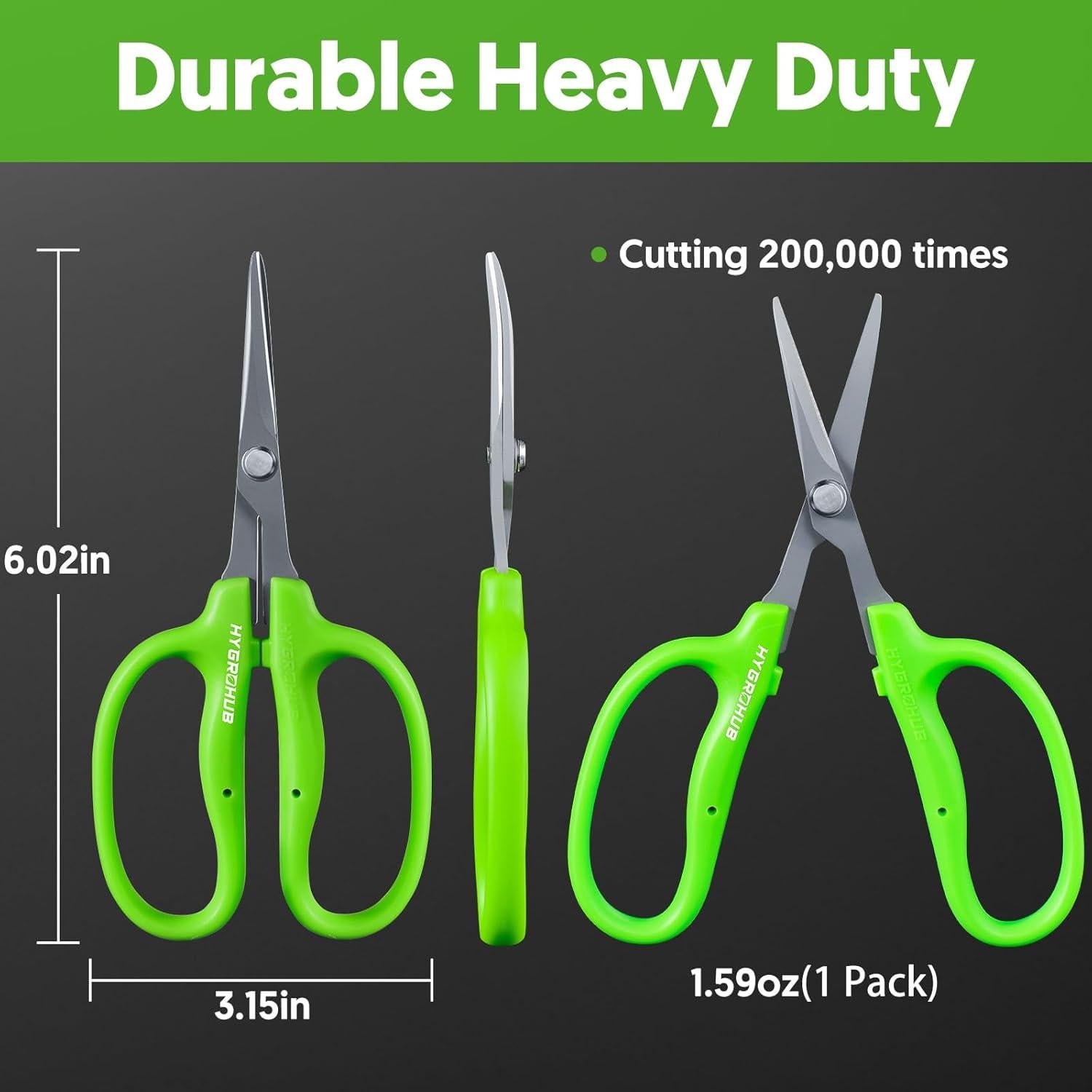 Tijeras de Jardín Hygrohub 15.24cm Cuchilla Curvada Acero Inoxidable