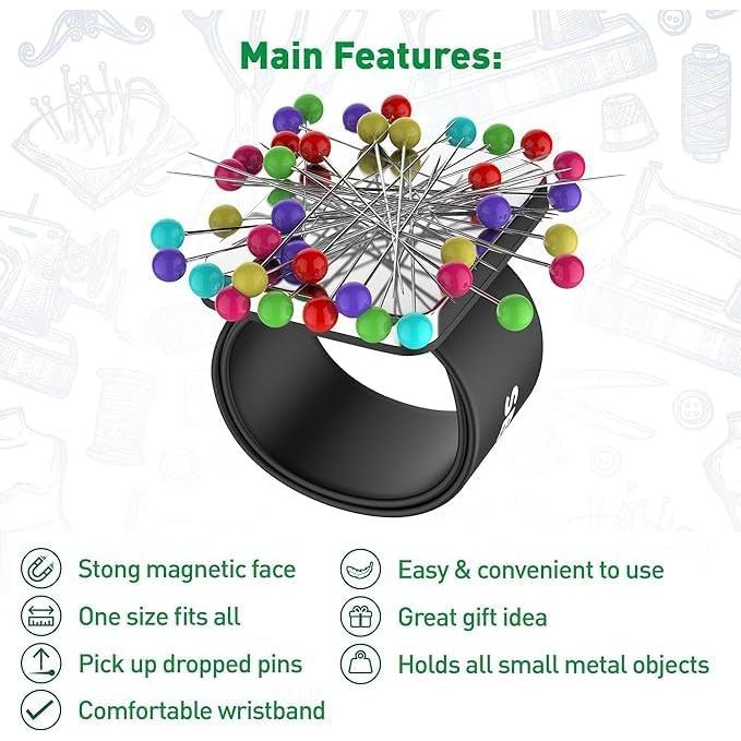 Cojín de Alfileres Magnético Sew Your Way Negro 22.86 cm