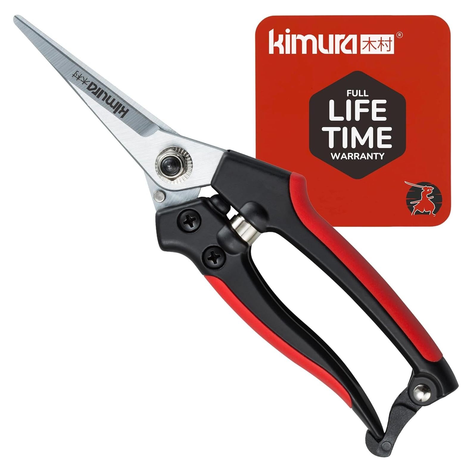 Tijeras de Poda Kimura® 20 cm, Acero SK5, Ergonomía Antideslizante