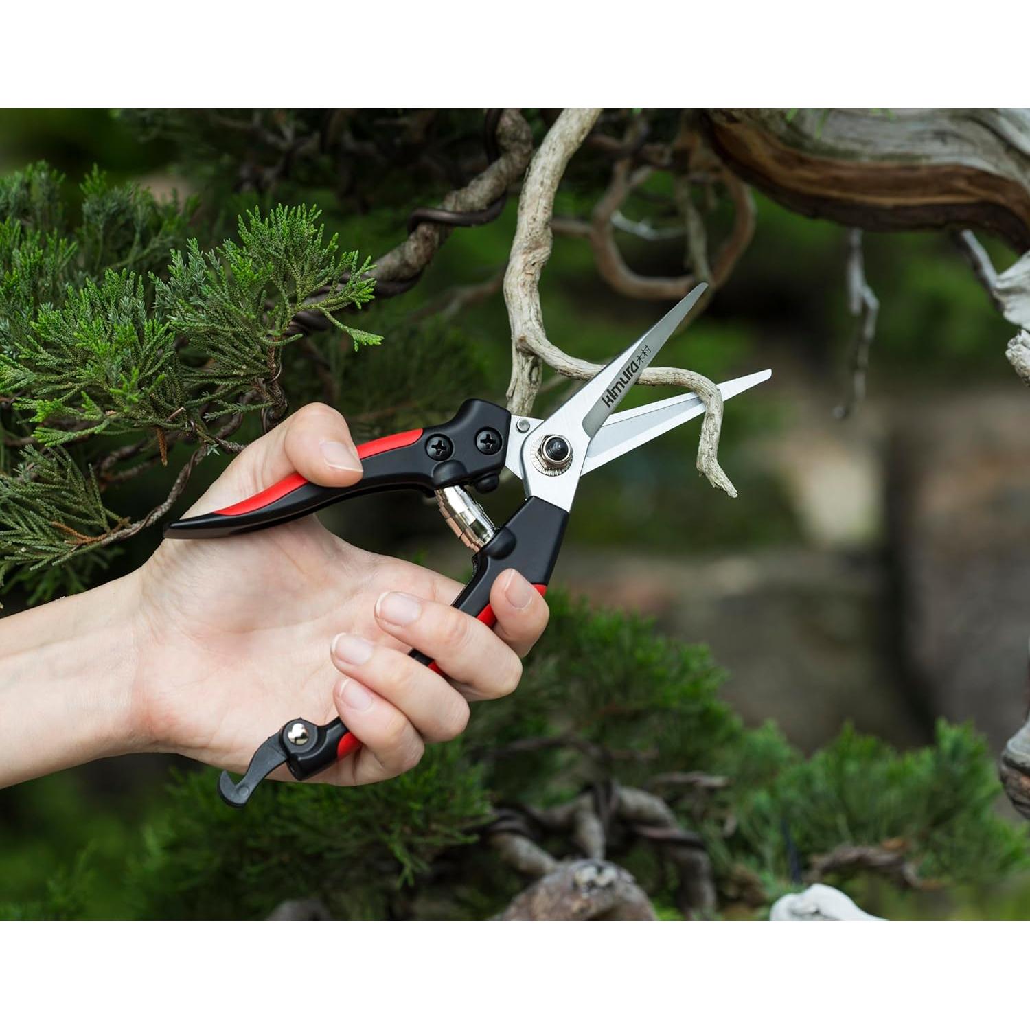 Tijeras de Poda Kimura® 20 cm, Acero SK5, Ergonomía Antideslizante