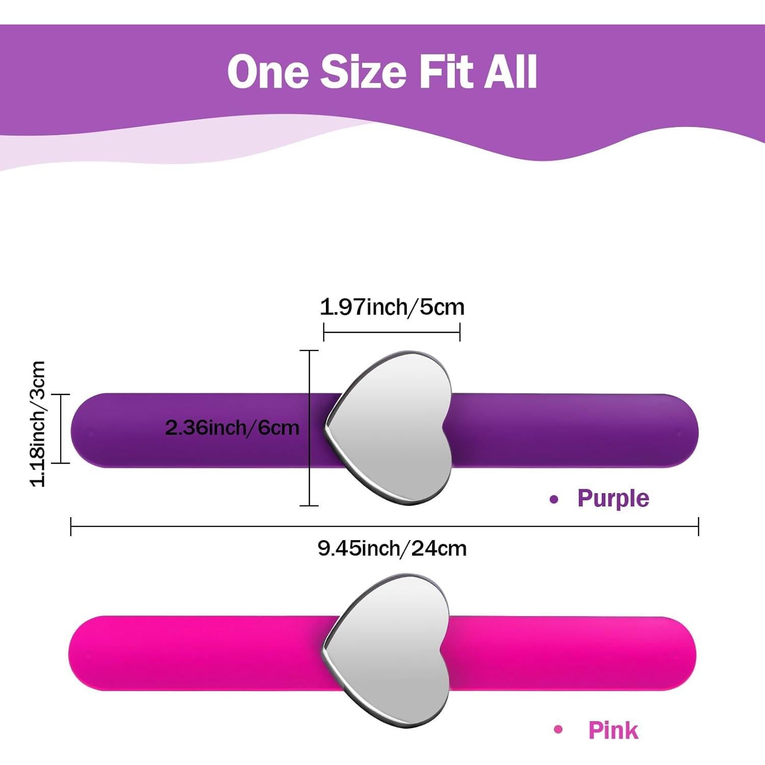 Muñequera Imán para Alfileres Hilltian 2 PCS Morado/Rosa