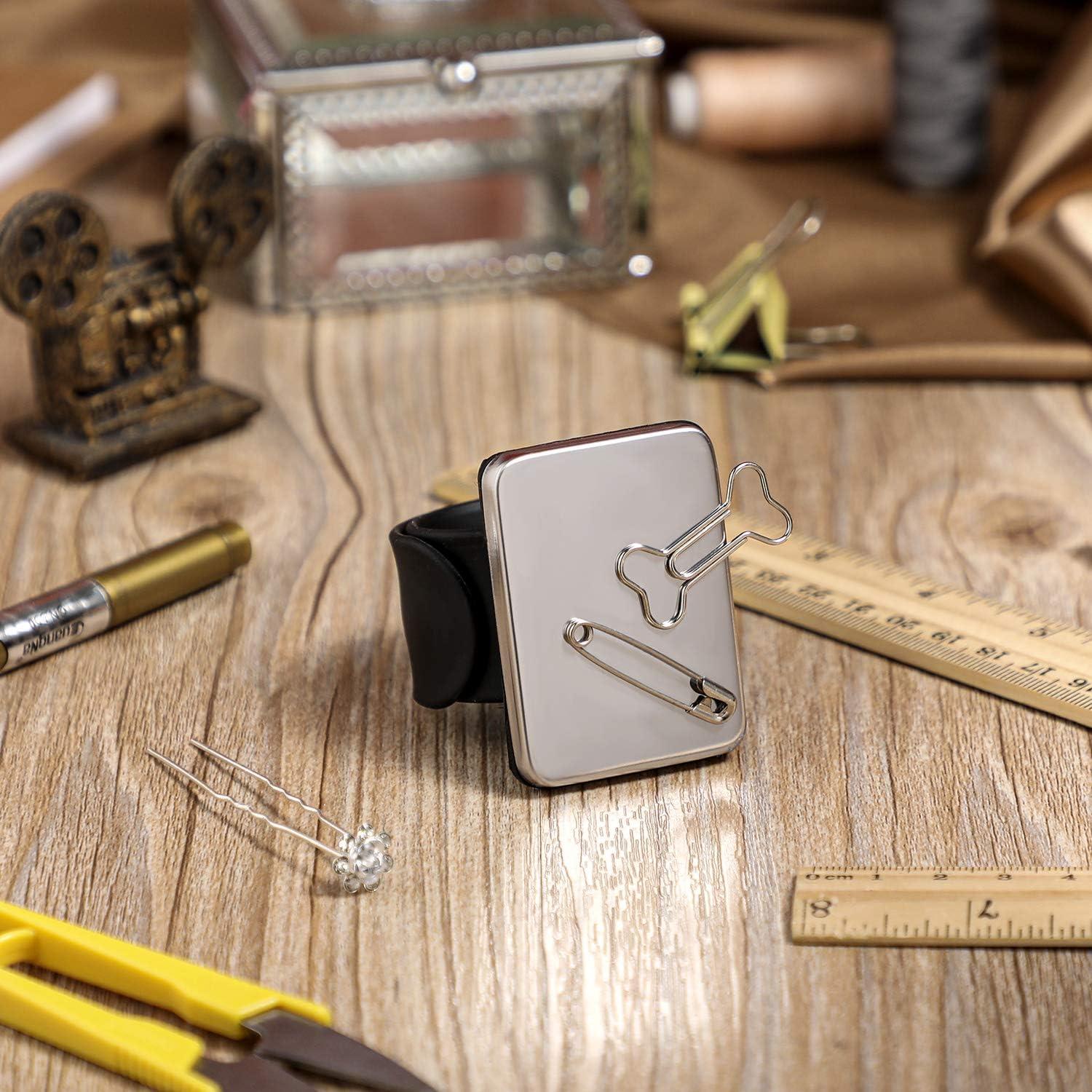 2 Piezas Pulsera Magnética de Silicona WILLBOND para Costura