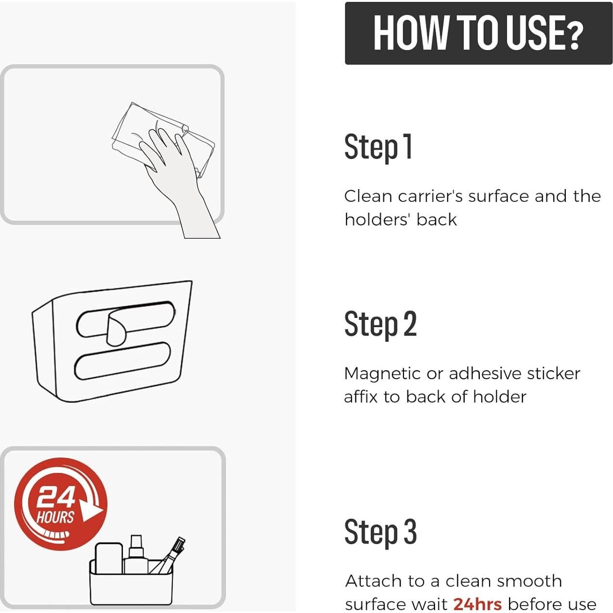 Soporte Magnético Loukin para Marcadores y Control Remoto - Blanco