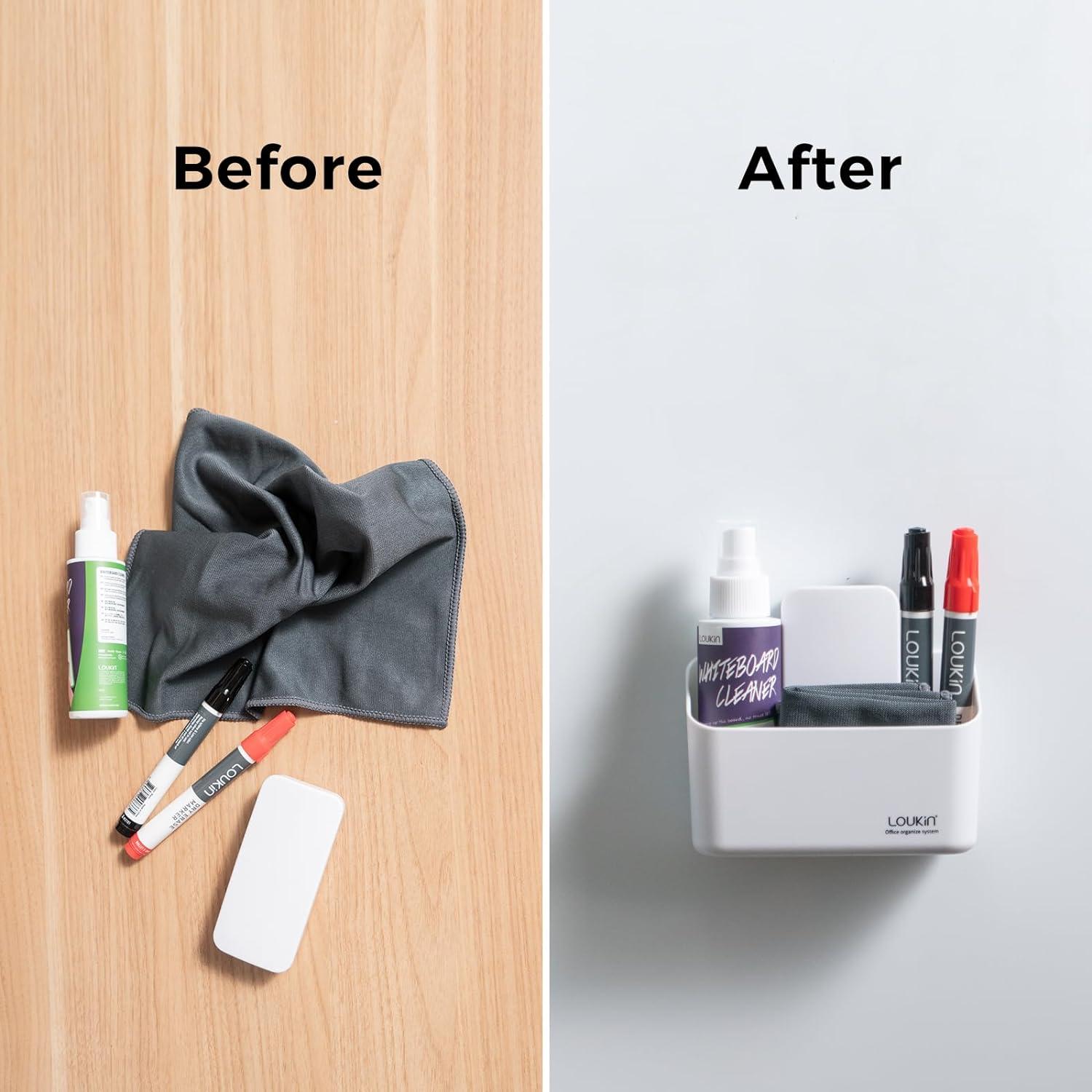 Soporte Magnético Loukin para Marcadores y Control Remoto - Blanco