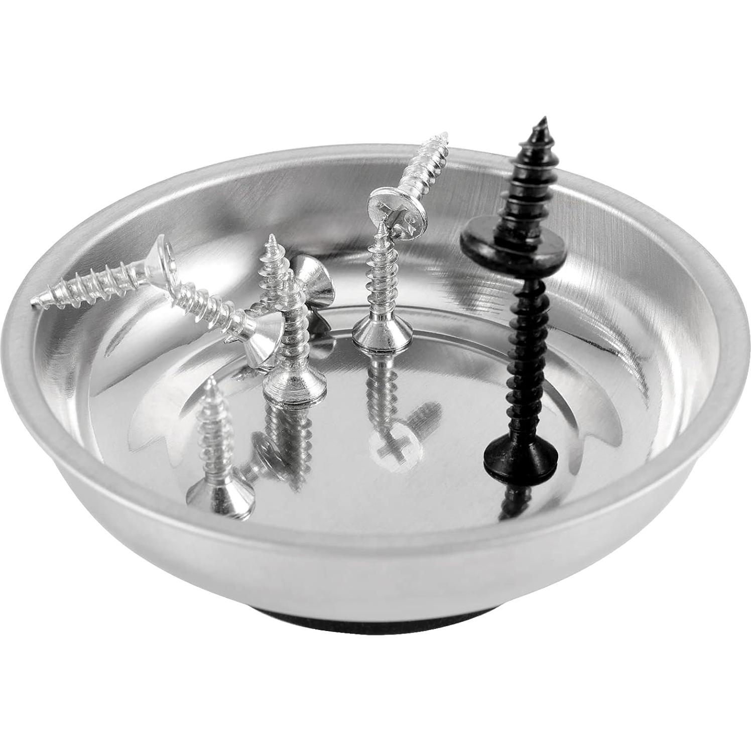 Bandeja Magnética de Acero Inoxidable FUNSUEI 10 Piezas 7.62 cm