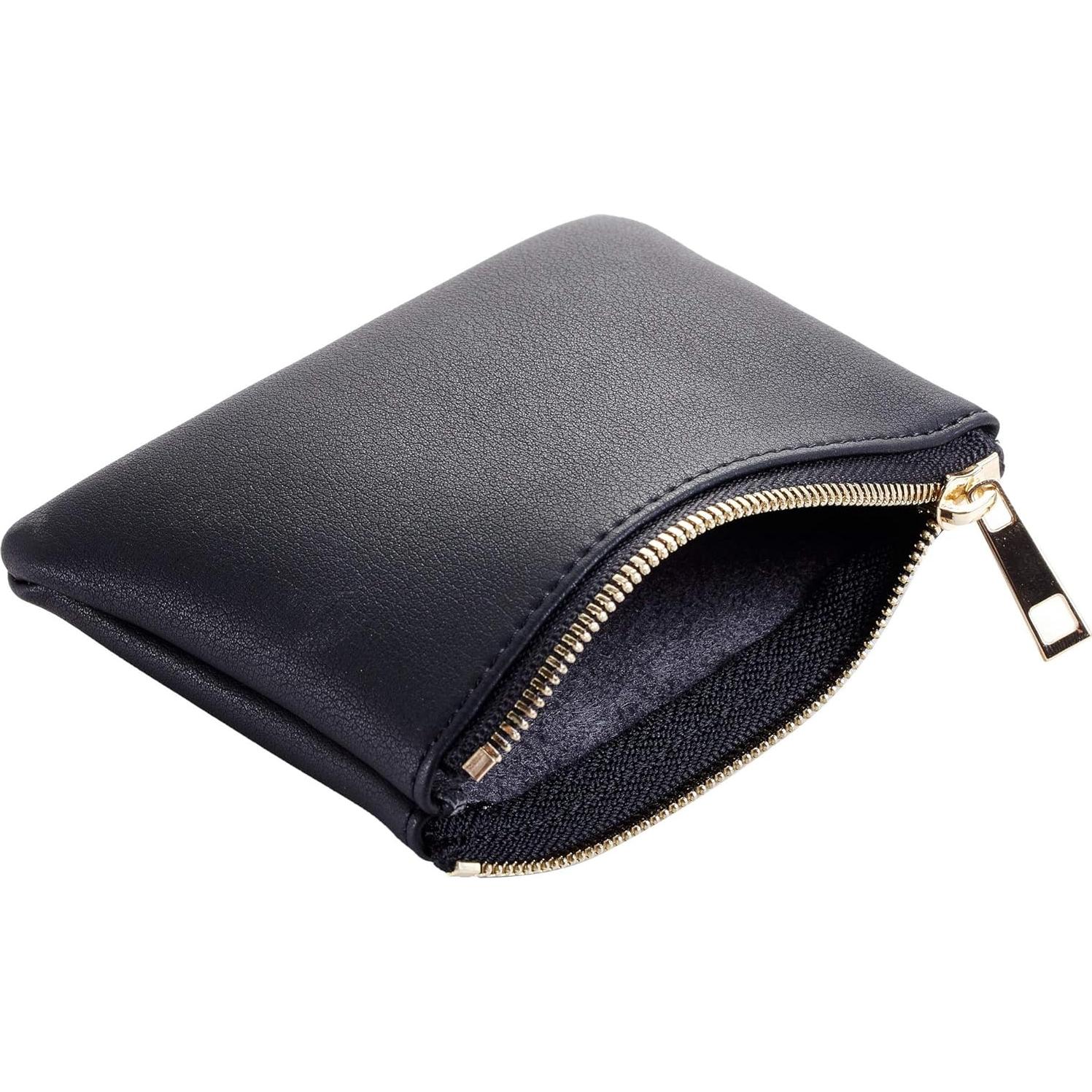 Monedero de Cuero Vegano Chelmon Unisex con Cremallera 12.7x8.9cm