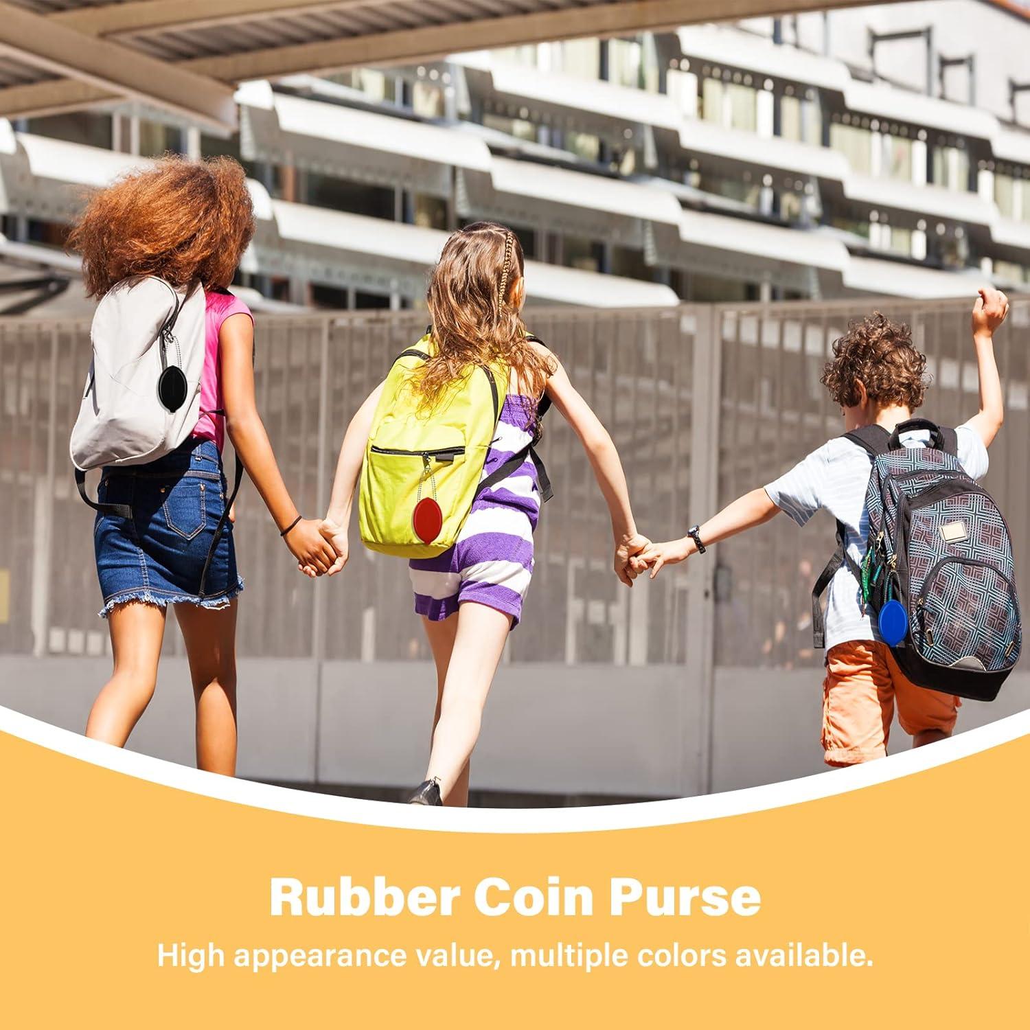 Monedero Ovalado de Goma DEEZOMO 3 Piezas 5x7.6cm Colores