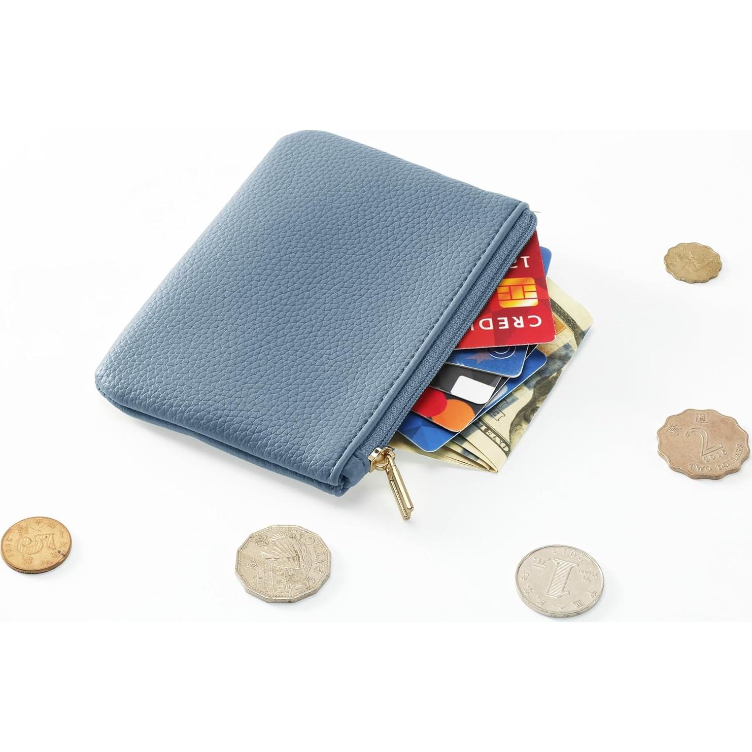 Monedero de Cuero PU Chelmon Compacto 12.7x9.7cm Set 2 Colores