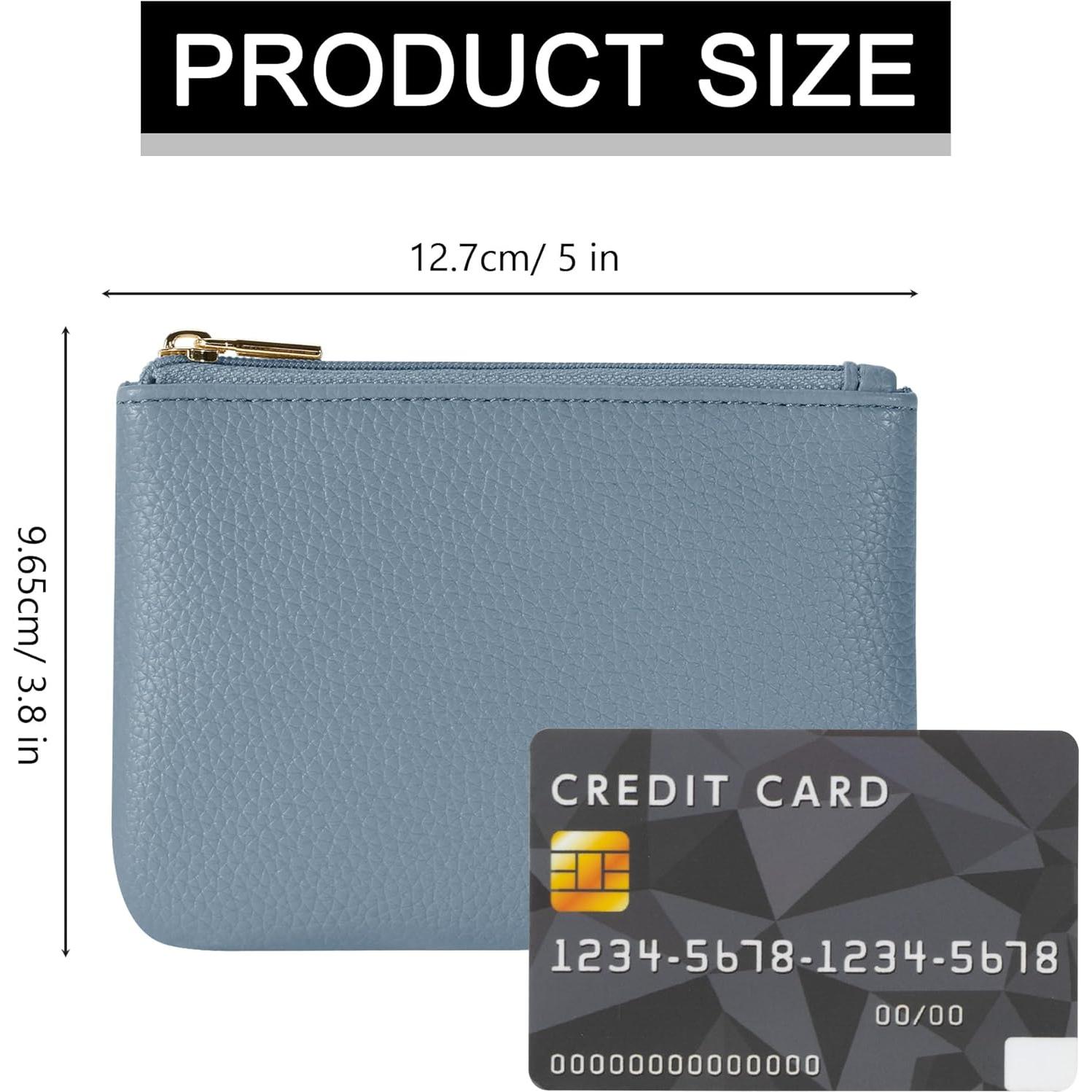 Monedero de Cuero PU Chelmon Compacto 12.7x9.7cm Set 2 Colores