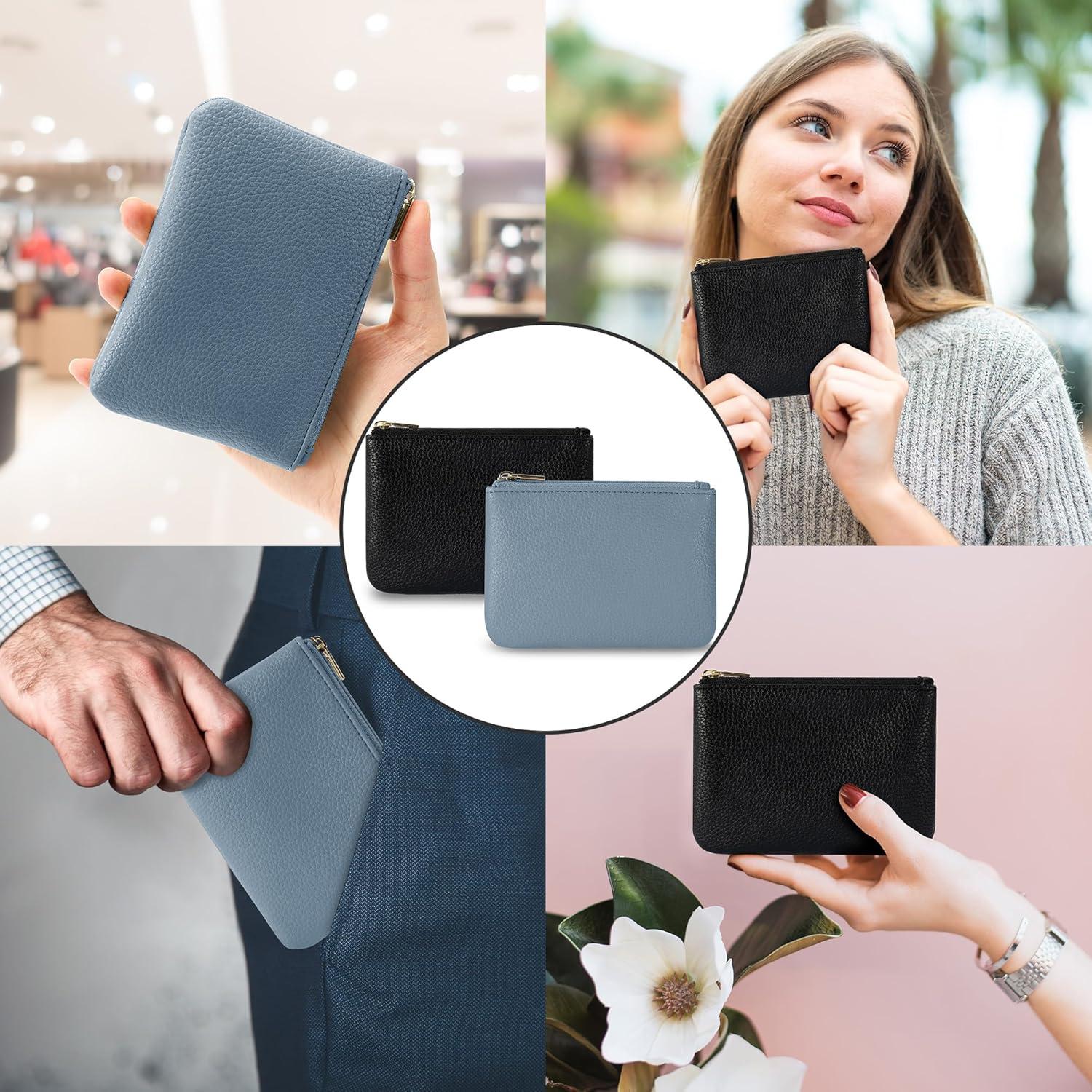 Monedero de Cuero PU Chelmon Compacto 12.7x9.7cm Set 2 Colores