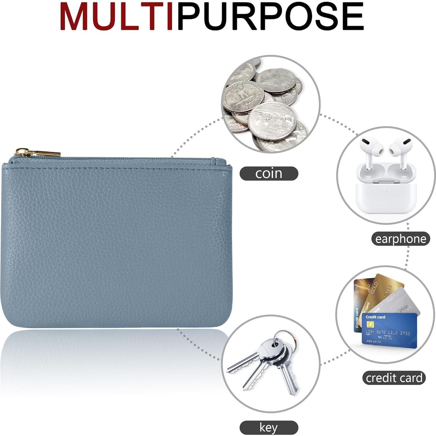 Monedero de Cuero PU Chelmon Compacto 12.7x9.7cm Set 2 Colores