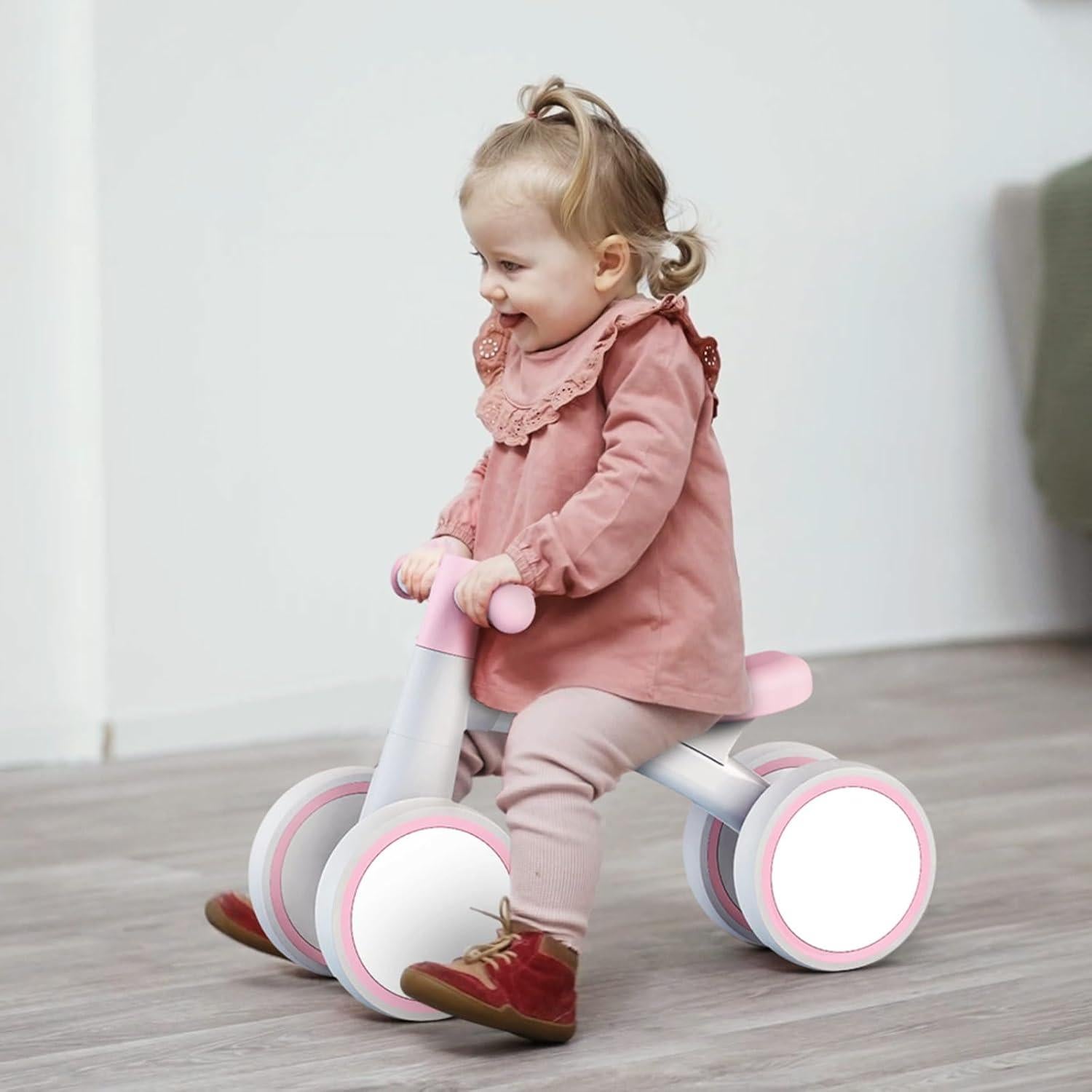 Bicicleta de Equilibrio SEREED UD30 Rosa para Bebés 1-2 Años