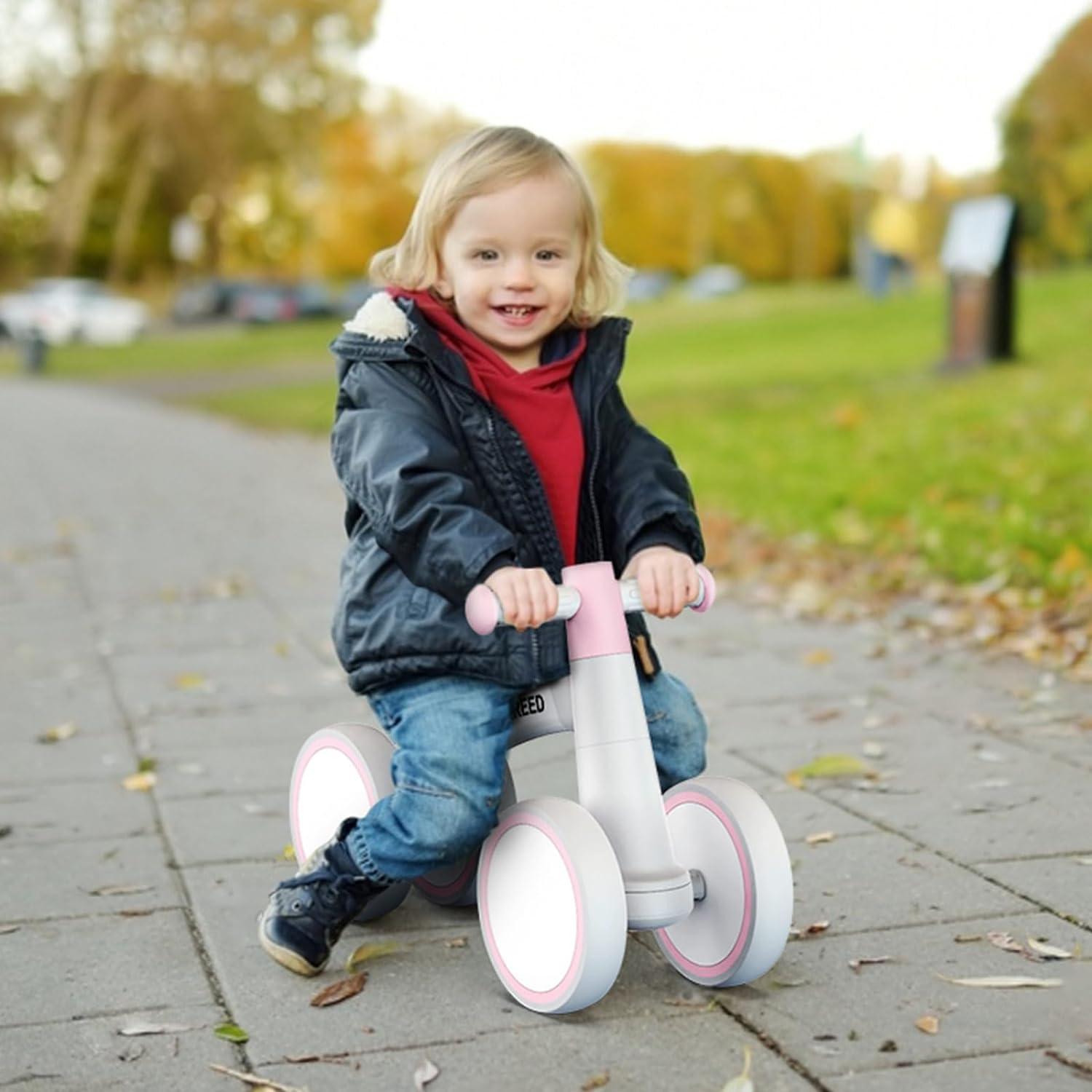 Bicicleta de Equilibrio SEREED UD30 Rosa para Bebés 1-2 Años