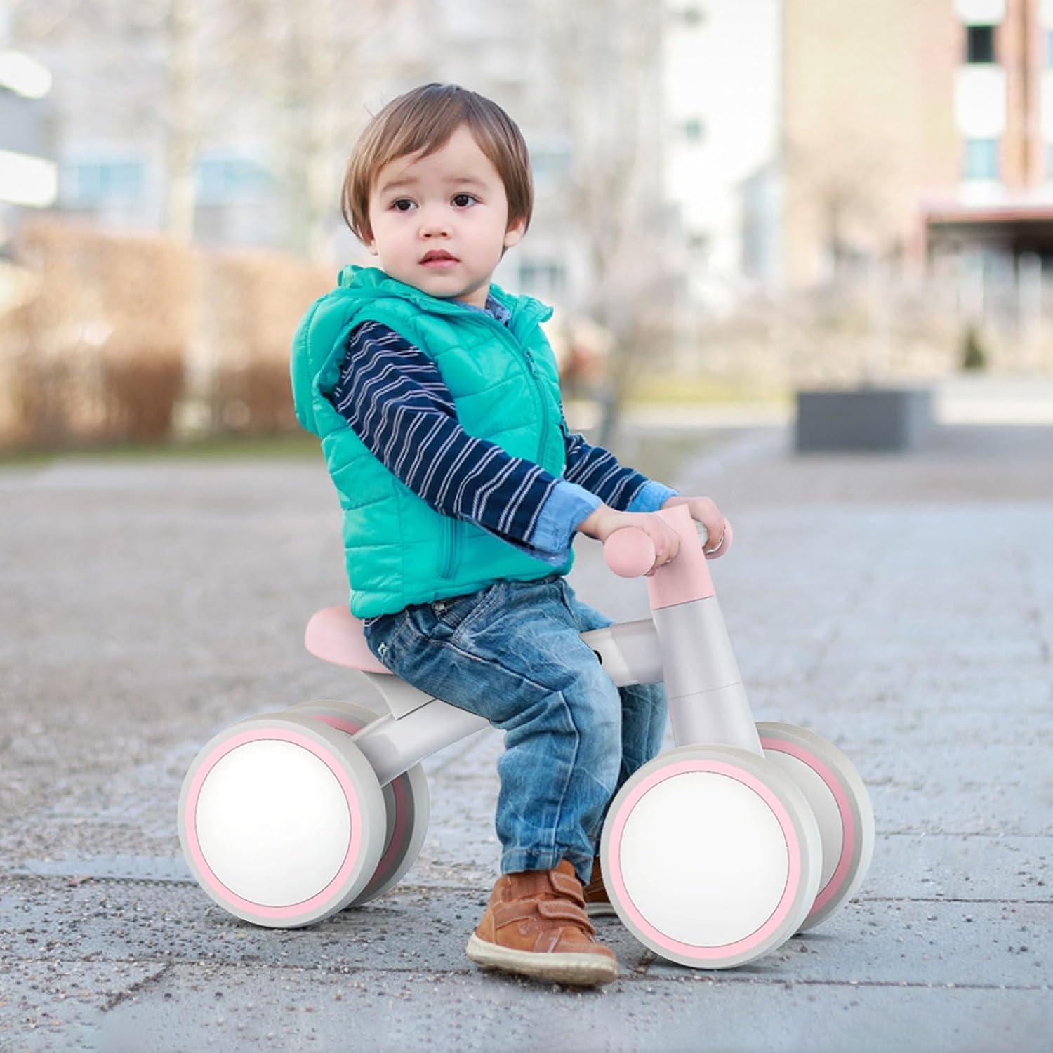 Bicicleta de Equilibrio SEREED UD30 Rosa para Bebés 1-2 Años