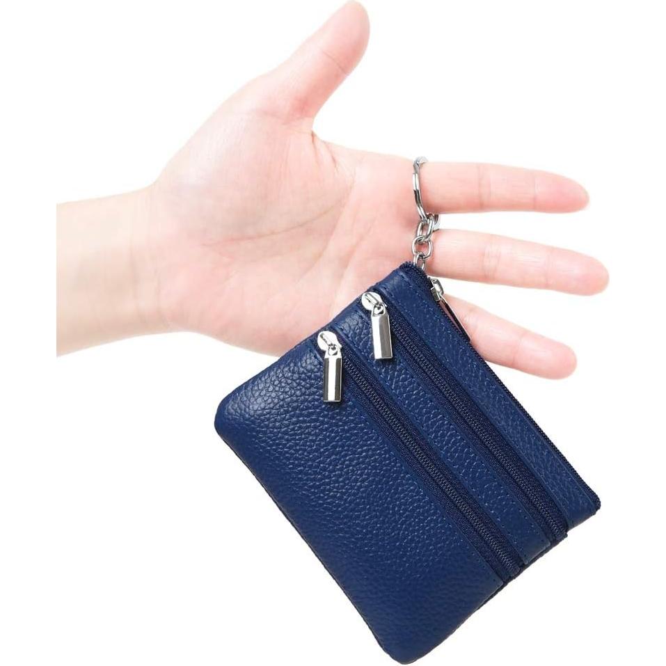 Monedero de Cuero Genuino Cynure para Mujeres Mini 11x9 cm