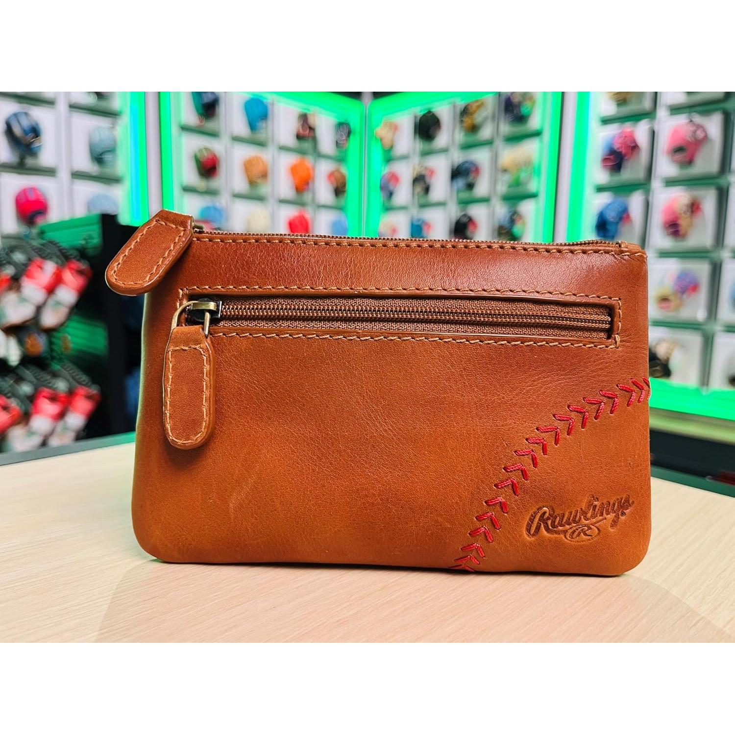 Monedero de Cuero Rawlings para Mujeres - Estilo Béisbol