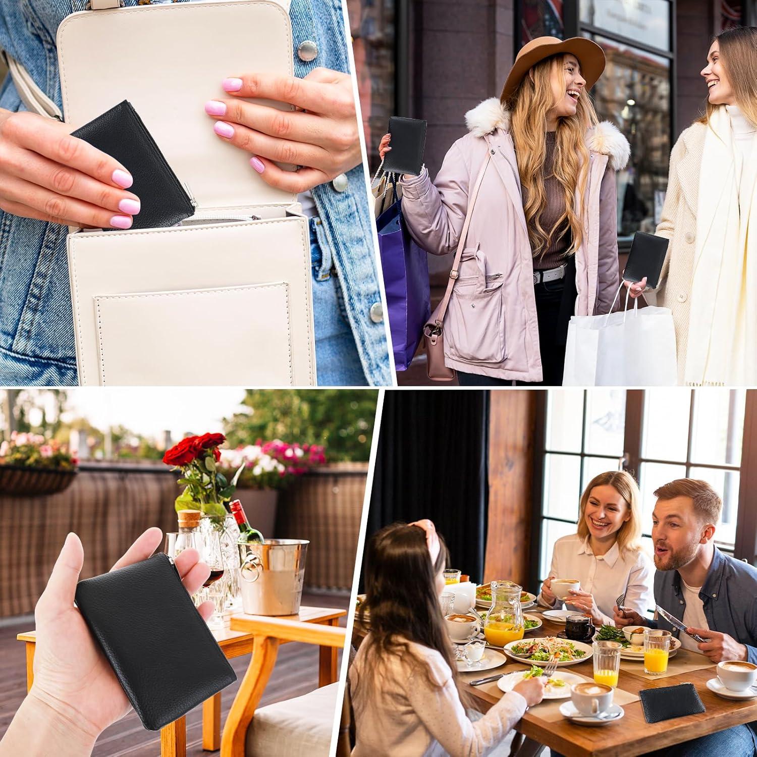 Billetera Pequeña Giantree para Mujeres - Monedero PU Negro