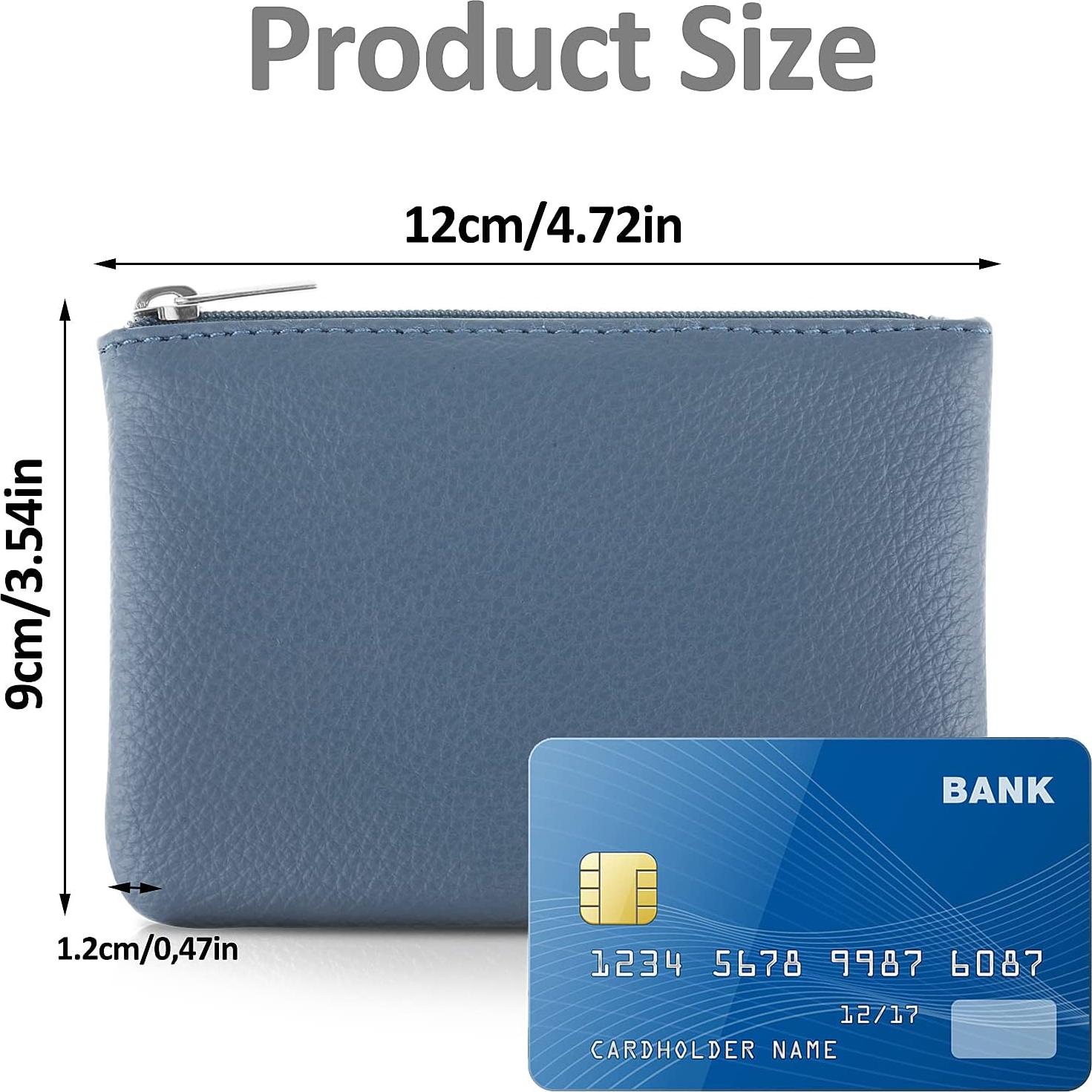 2 Monederos de PU TIESOME Azul y Verde Claro para Mujeres