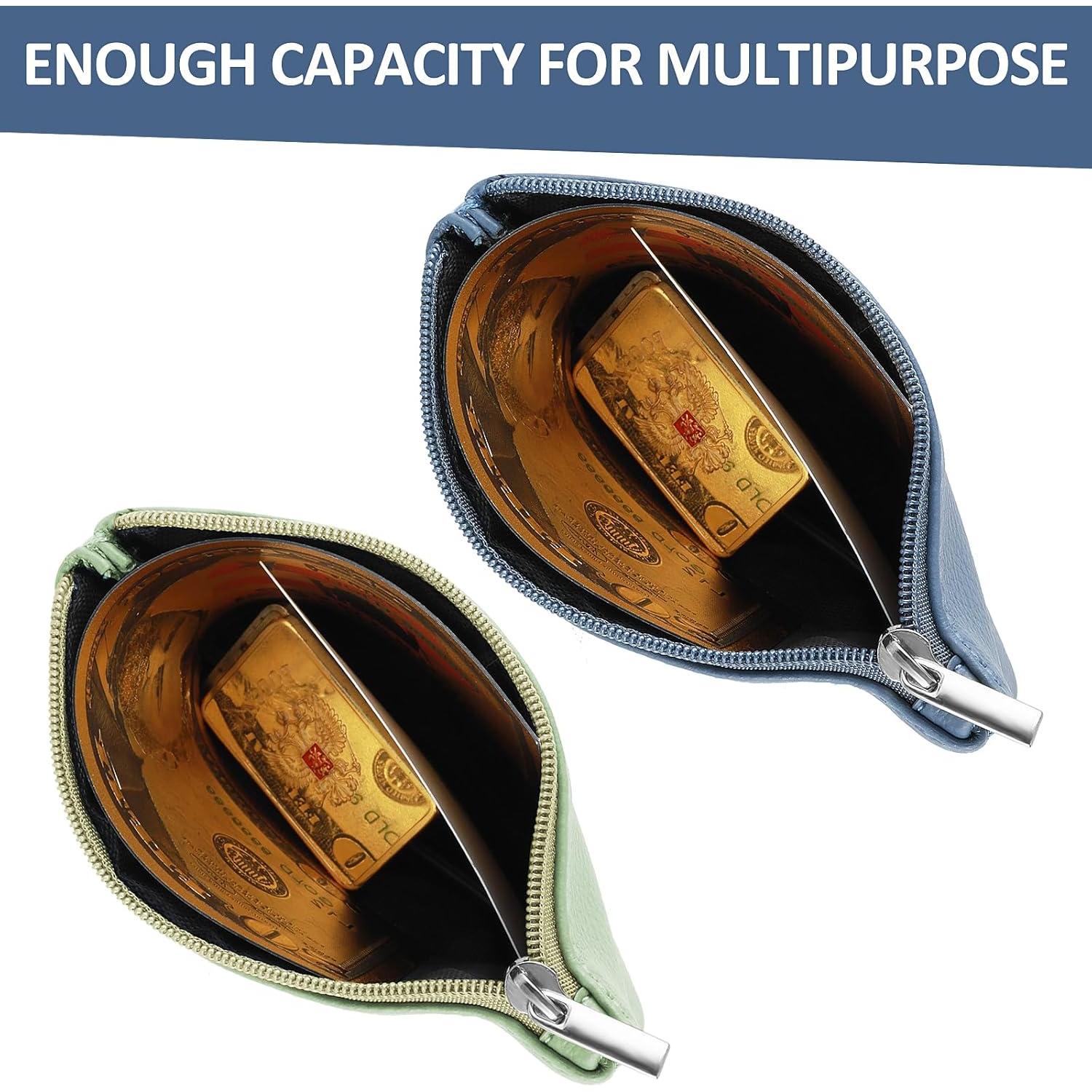 2 Monederos de PU TIESOME Azul y Verde Claro para Mujeres