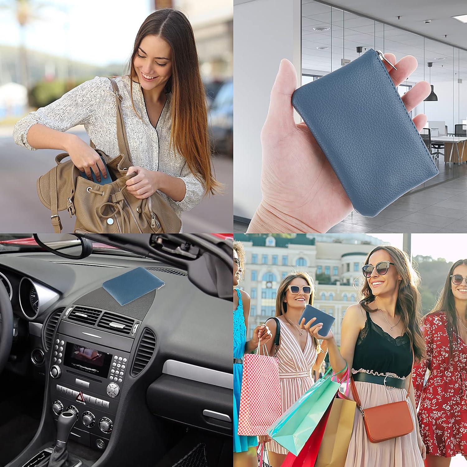 2 Monederos de PU TIESOME Azul y Verde Claro para Mujeres