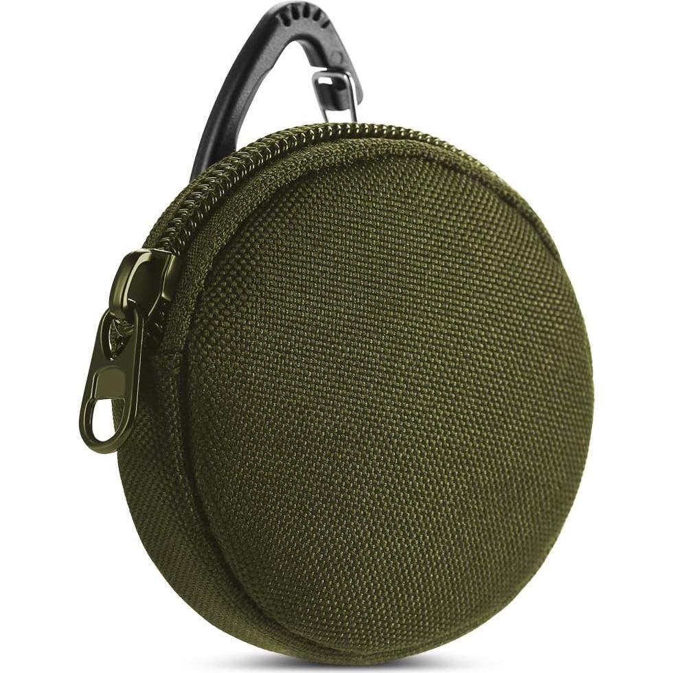 Monedero Táctico con Llavero 900D Oxford 7.5cm Verde 2PCS