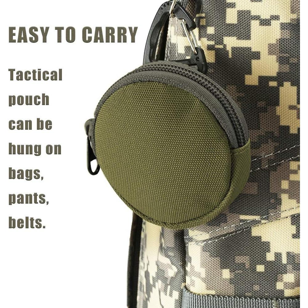 Monedero Táctico con Llavero 900D Oxford 7.5cm Verde 2PCS