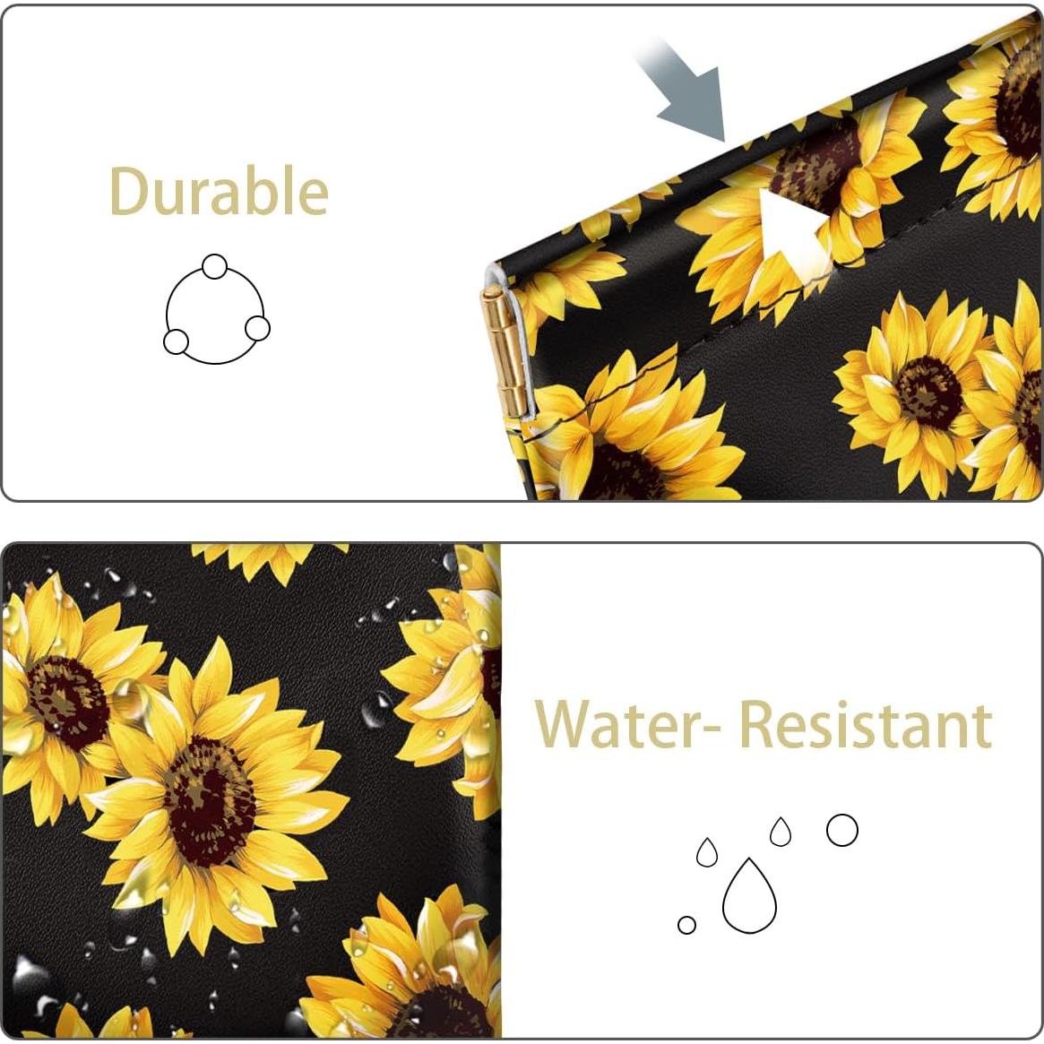 Monedero de Presión Pequeño Girasoles para Mujeres