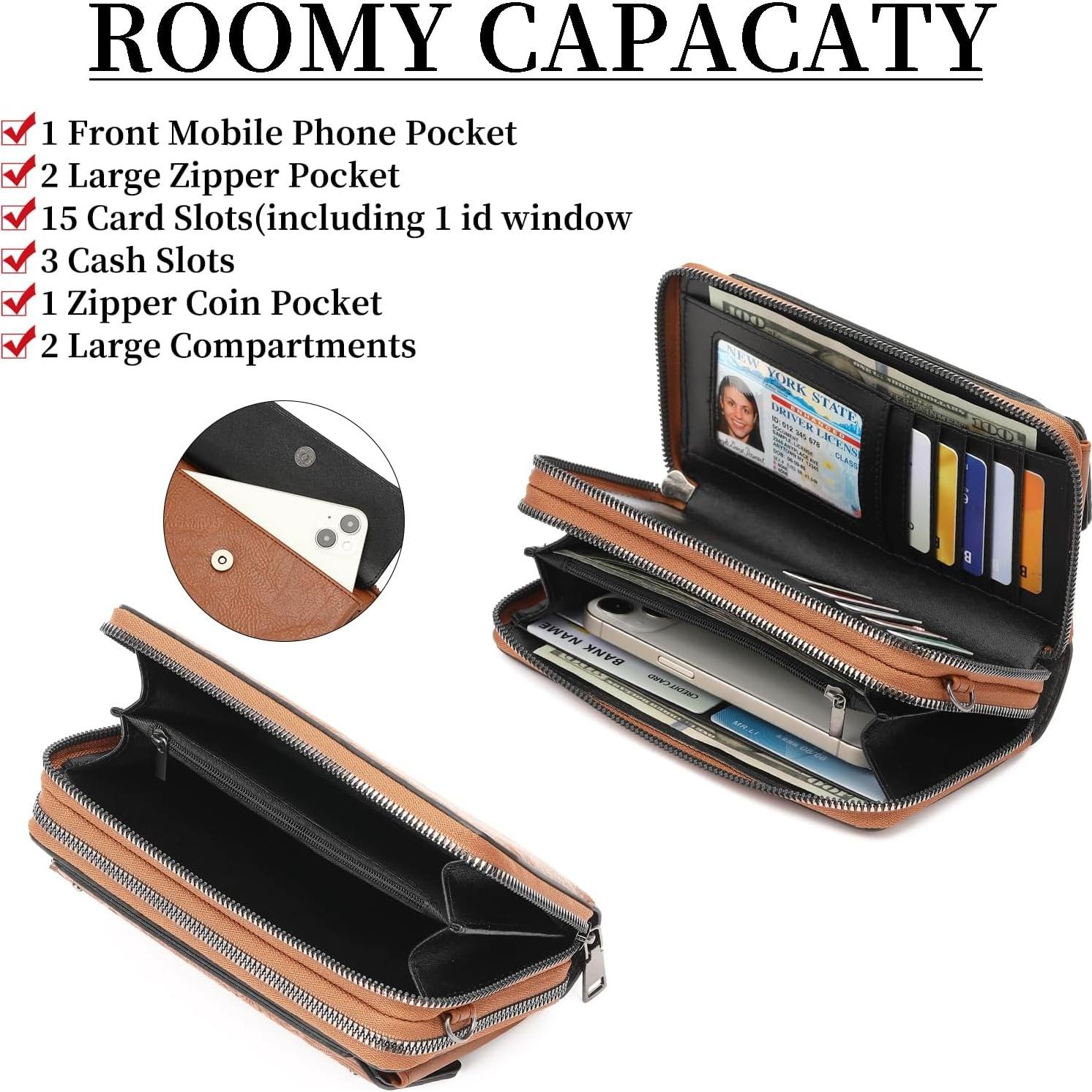 Bolso Cruzado FALAN MULE de Cuero para Mujeres Marrón