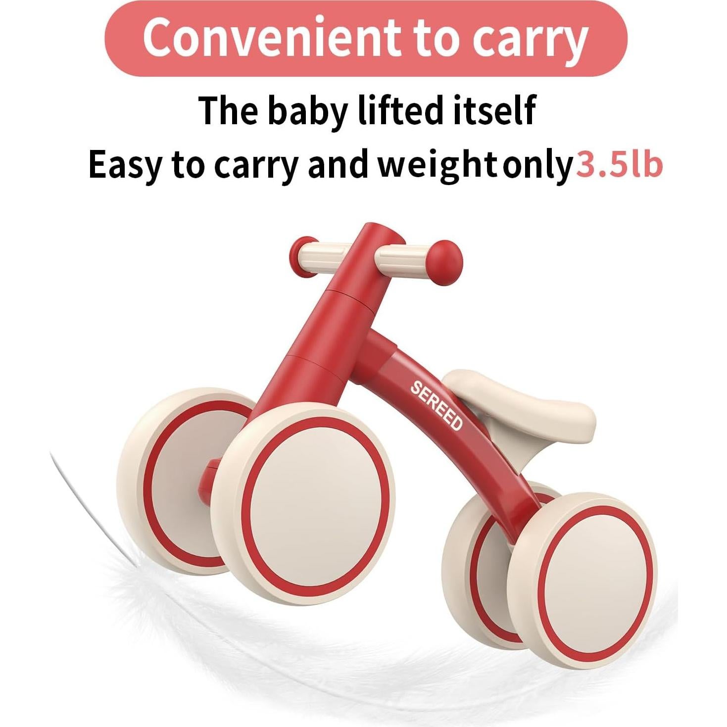 Bicicleta de Equilibrio SEREED UD30 para Bebés 1-2 Años