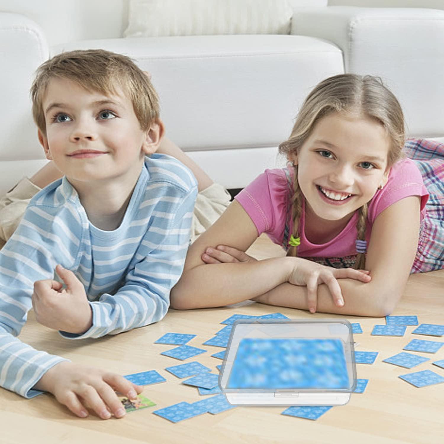 Estuches de Cartas IOKUKI 4 Pcs Plástico Transparente 10.4x7.6cm