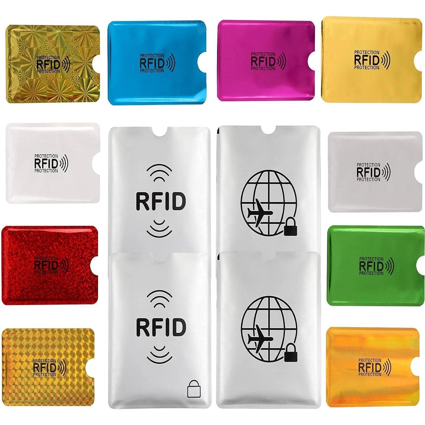 Juego de Fundas Bloqueadoras RFID Luumxai - 10 Tarjetas y 4 Pasaportes