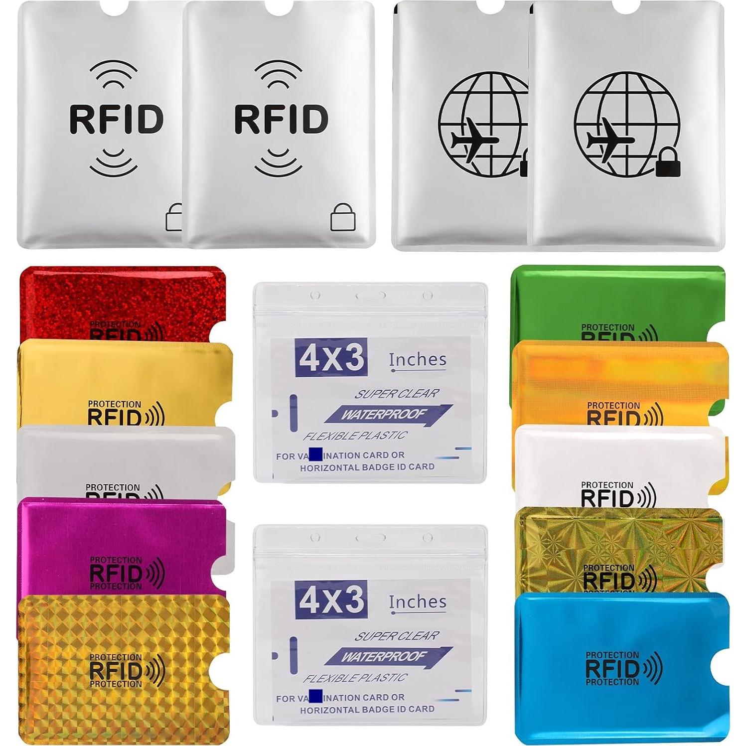Juego de Fundas Bloqueadoras RFID Luumxai - 10 Tarjetas y 4 Pasaportes
