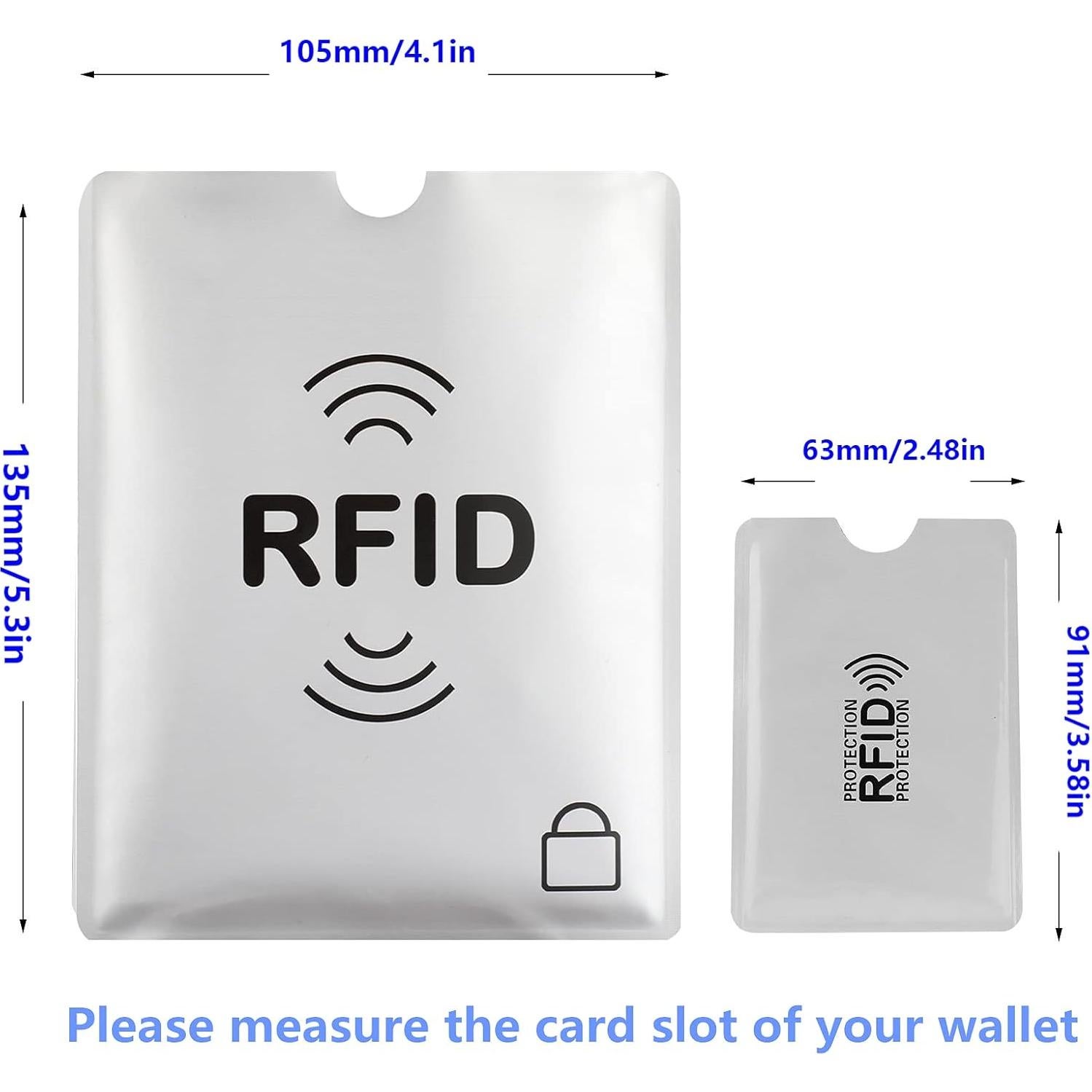 Juego de Fundas Bloqueadoras RFID Luumxai - 10 Tarjetas y 4 Pasaportes