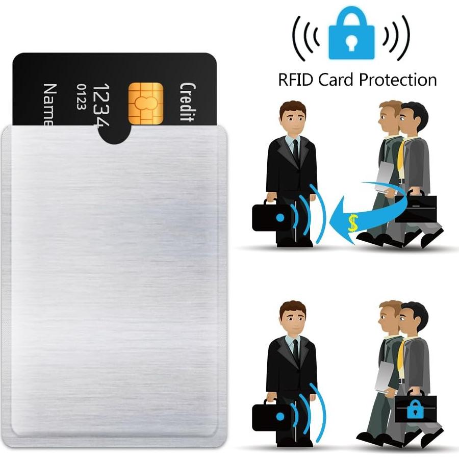 Manga Bloqueadora RFID Antirrobo Zhiheng para 4 Tarjetas y 2 Pasaportes