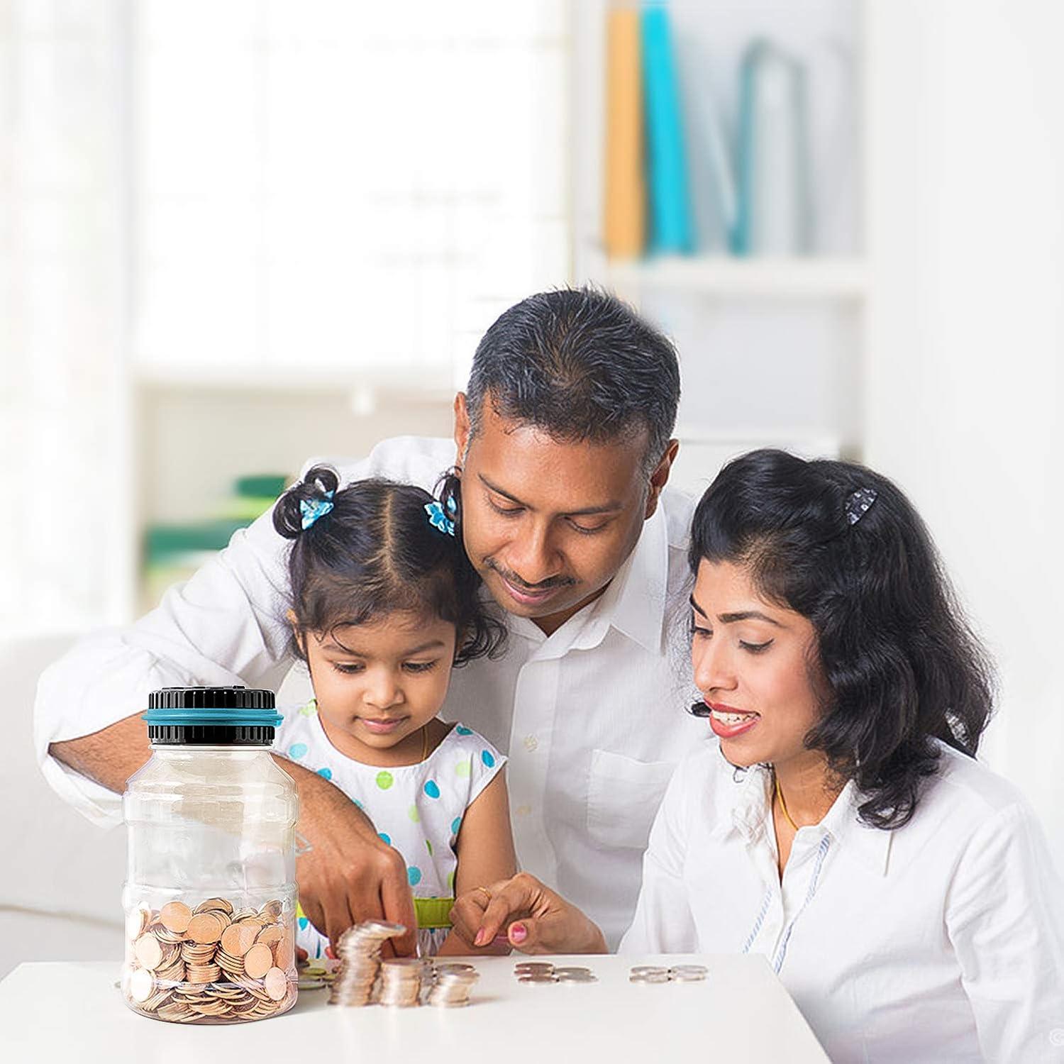 Alcancía Digital Vcertcpl 1.8L con Contador LCD Azul