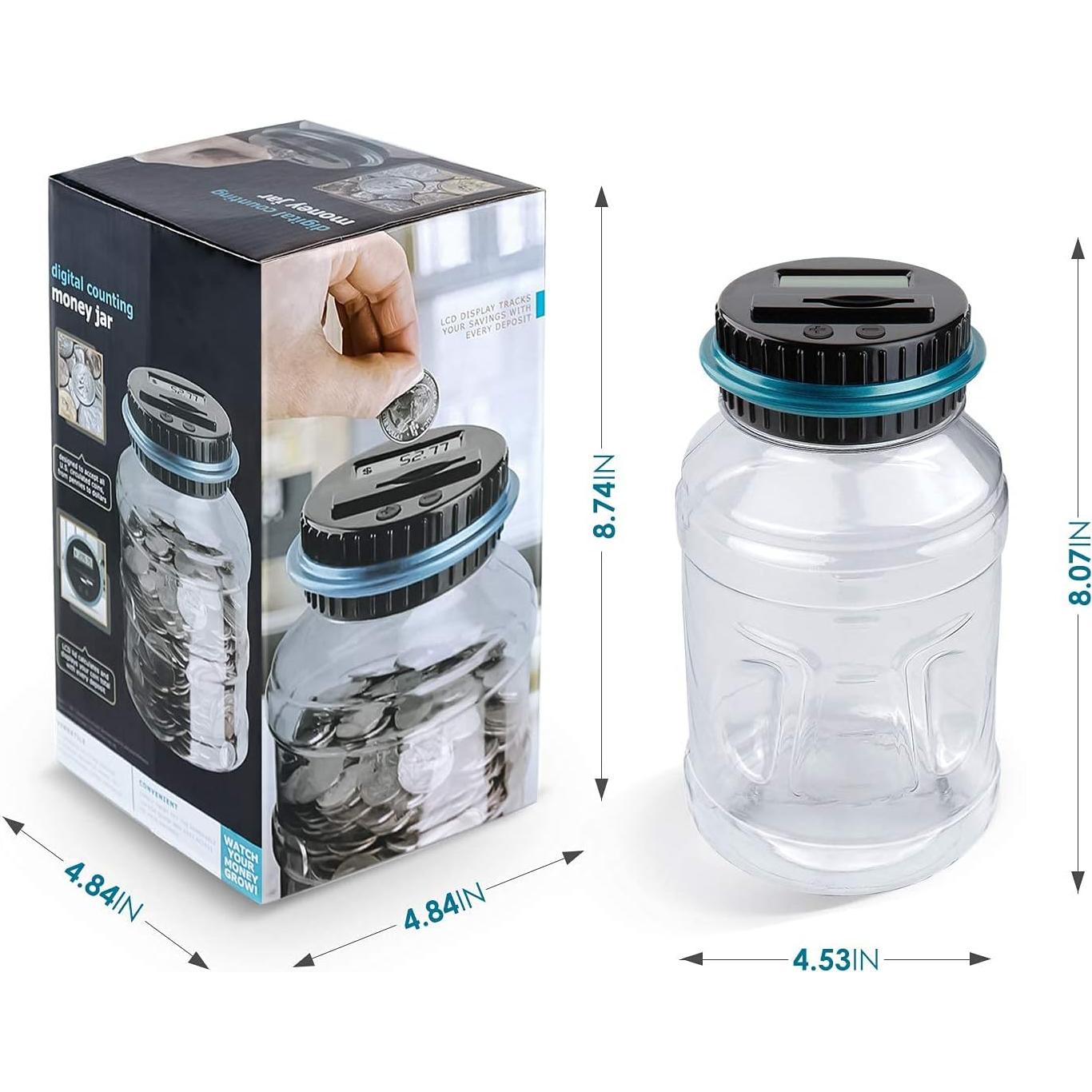 Alcancía Digital Vcertcpl 1.8L con Contador LCD Azul