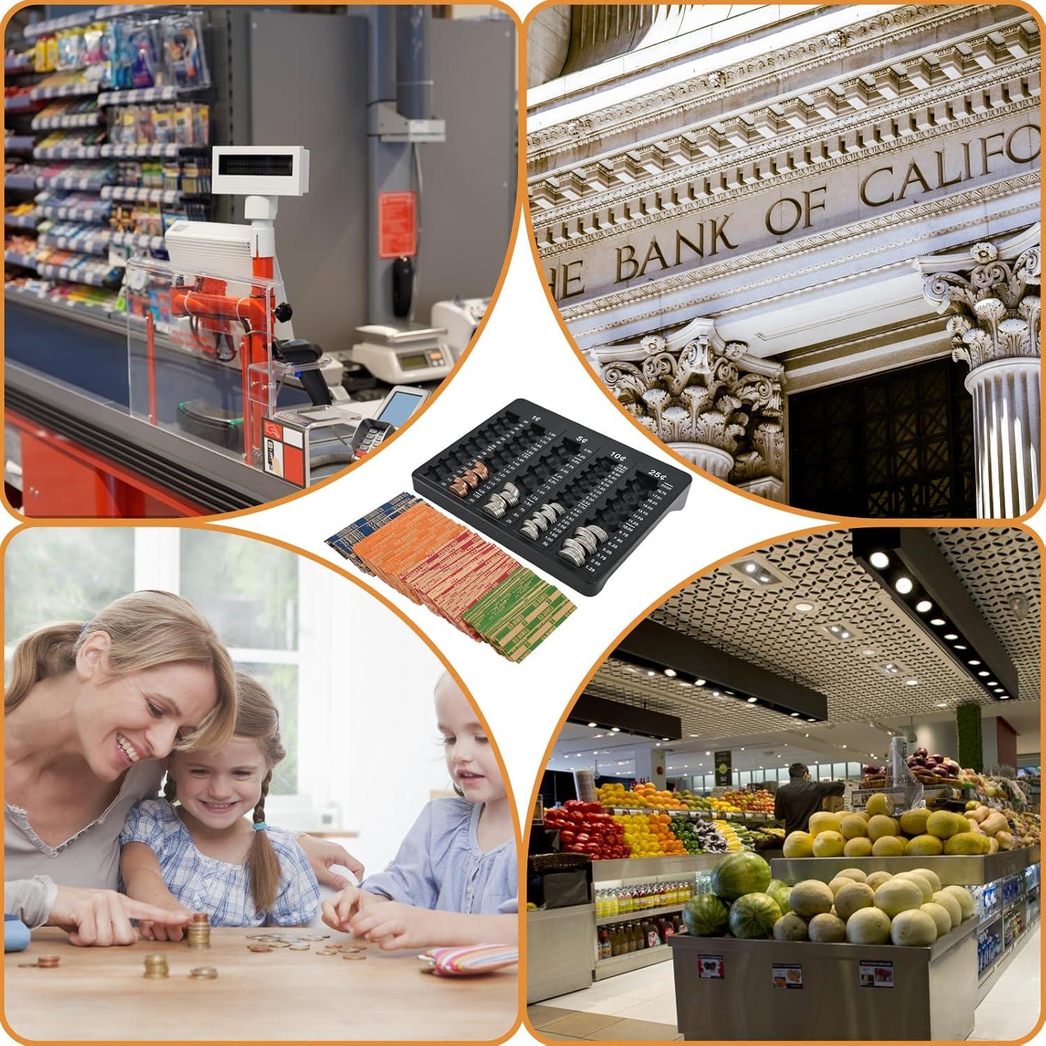 Bandeja Contadora de Monedas L LIKED Negra con 150 Envolturas