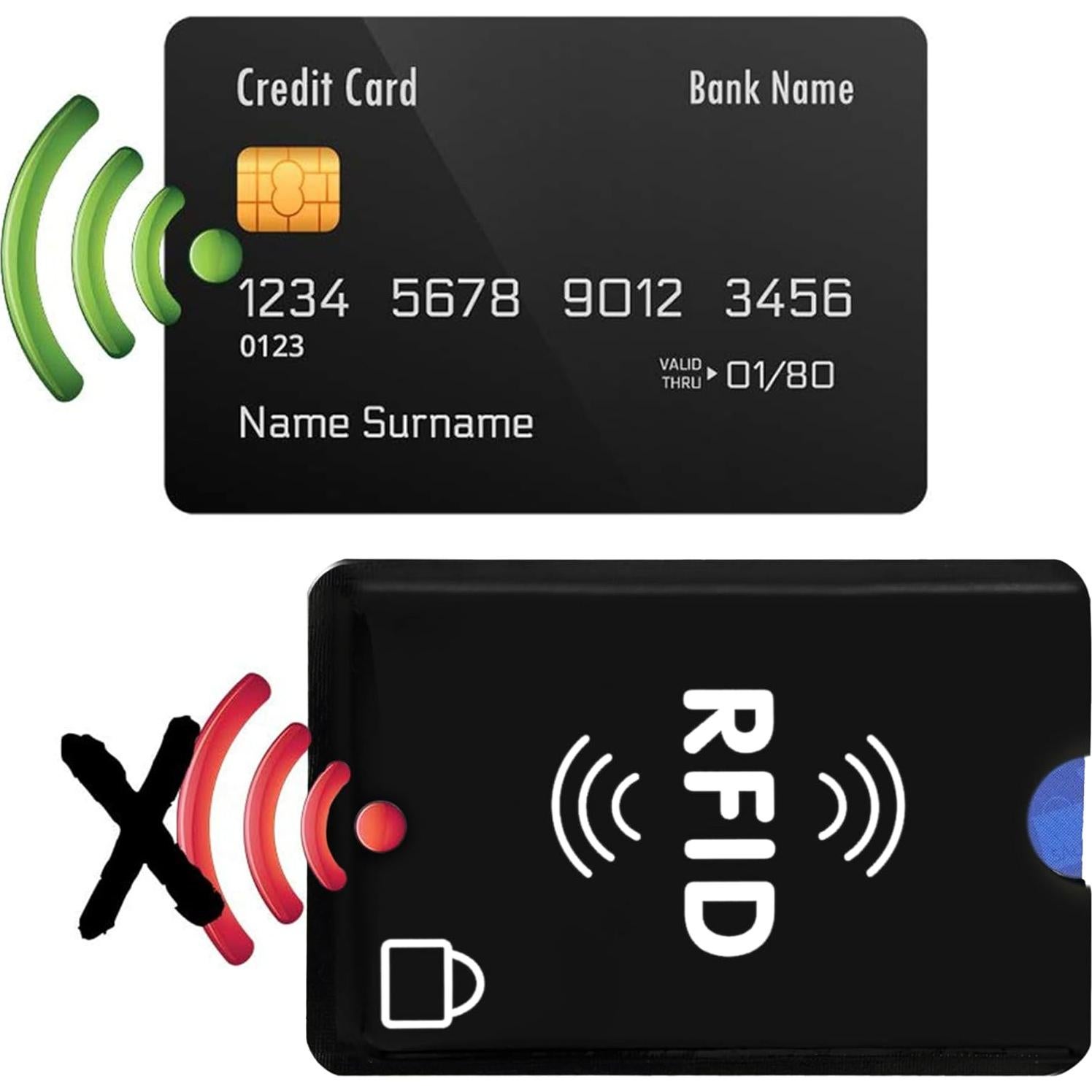 Conjunto de 10 Fundas RFID SaiTech IT - Protección Tarjetas