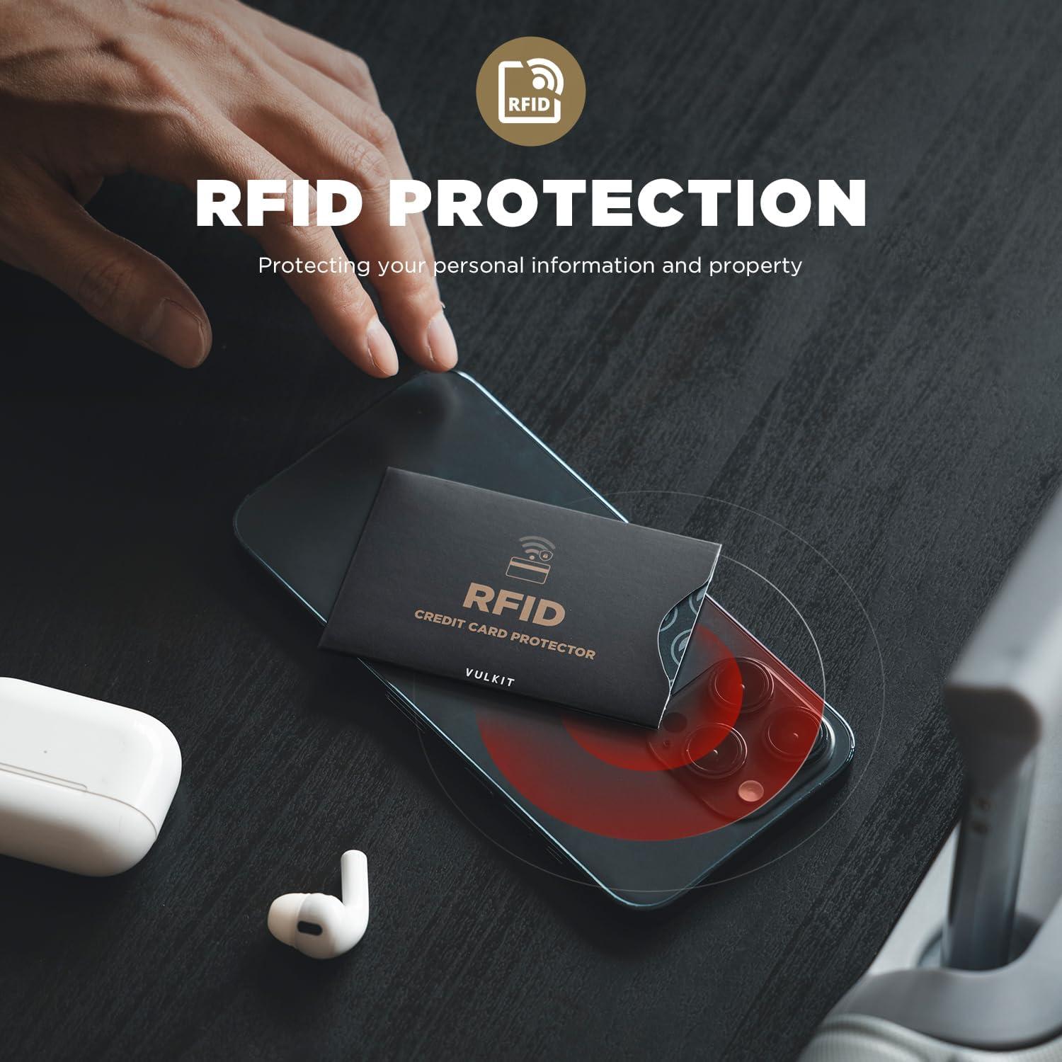 VULKIT Fundas Bloqueadoras RFID 8 Tarjetas y 2 Pasaportes