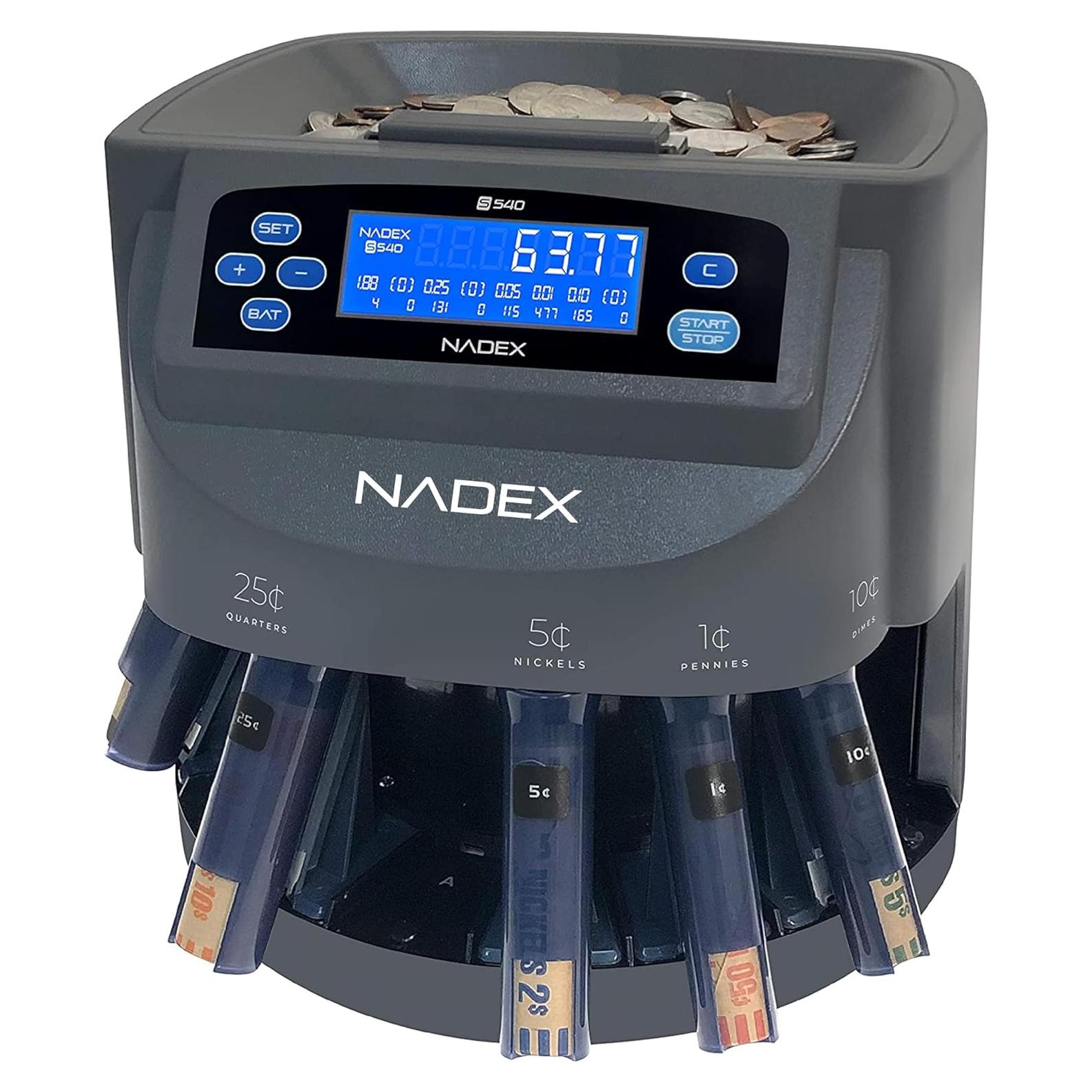 Contador y Clasificador de Monedas Nadex S540 Pro - 300 Monedas/min