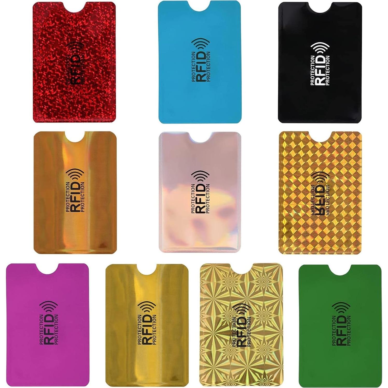 Set de Fundas Rfid Shudyear para Tarjetas - 10 Piezas Coloridas