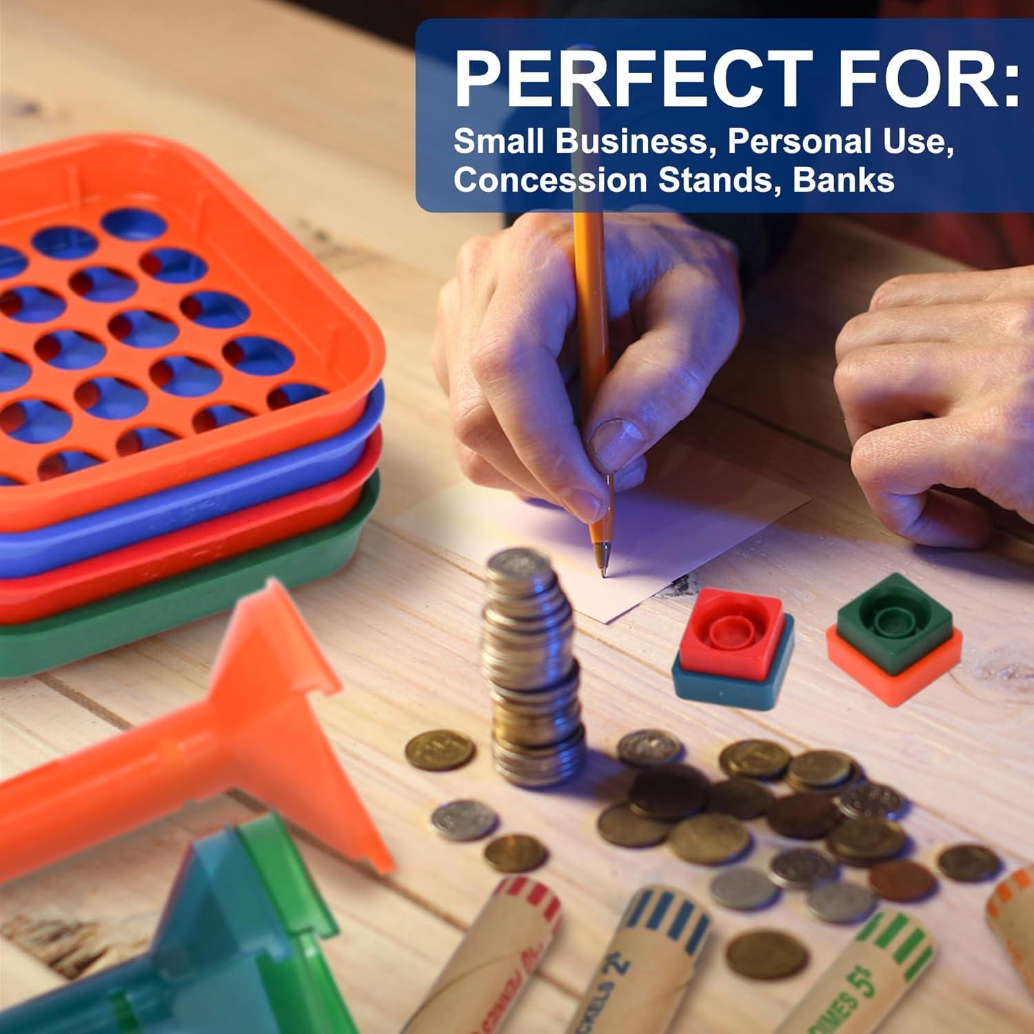 Bandejas y Tubos para Clasificar Monedas ESSENTIAL 60 Piezas