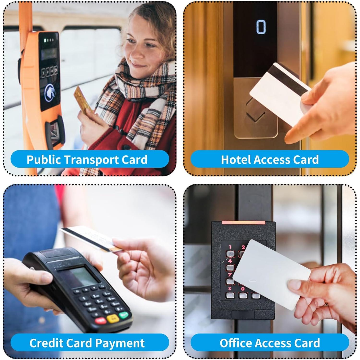 Fundas de Tarjeta de Crédito Owfeel RFID 15 Unidades Plata