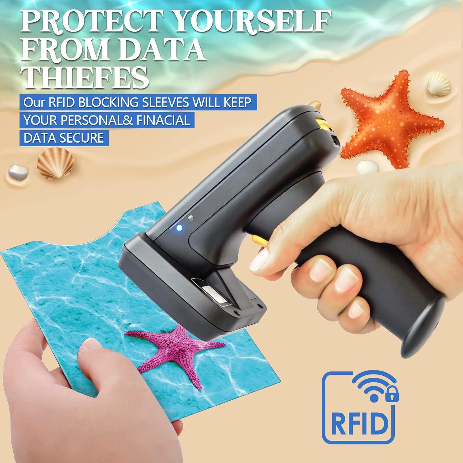 24 Fundas Bloqueadoras RFID Woanger - 18 Tarjetas y 6 Pasaportes