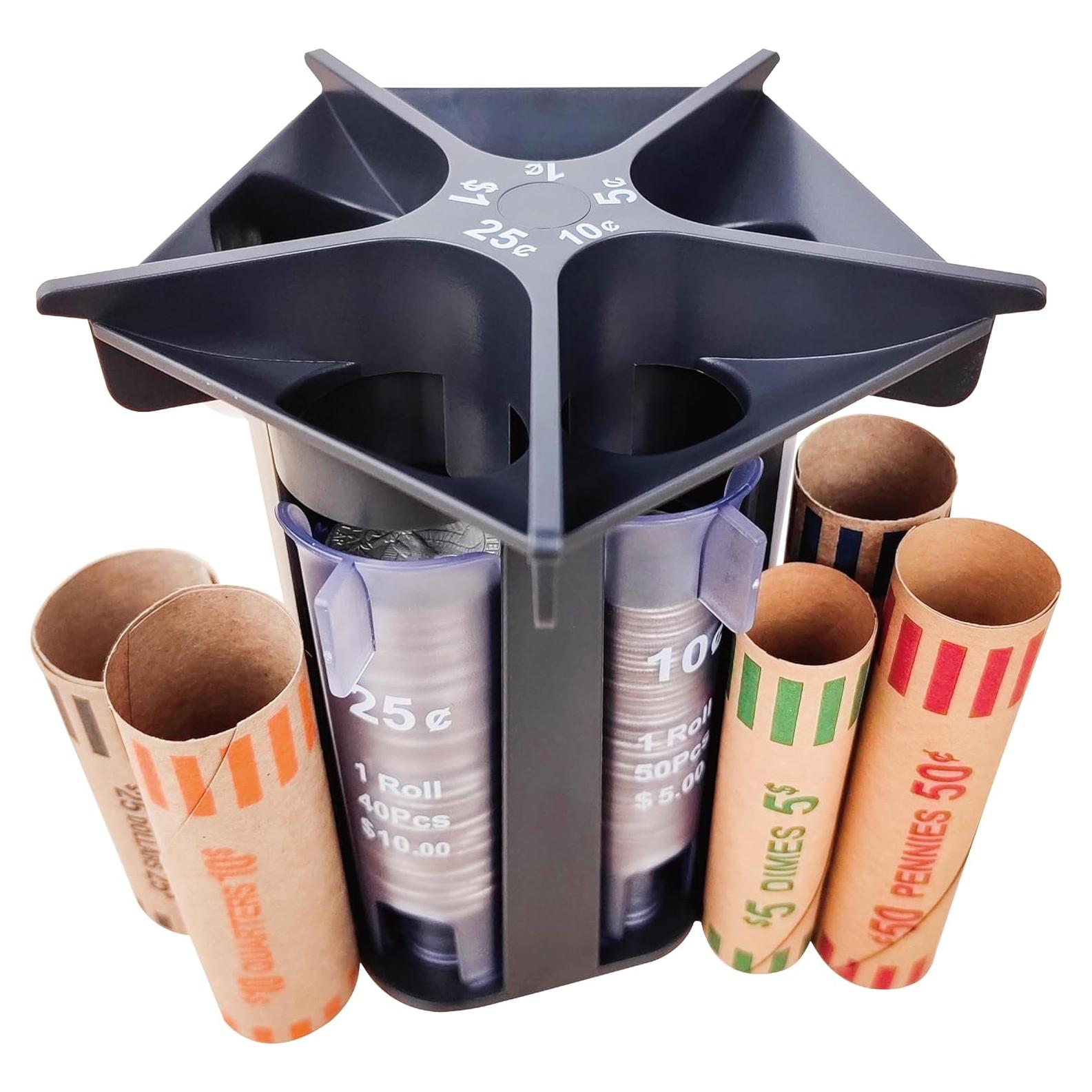 Contador de Monedas CO5IN1 con Tubo Clasificador 5-en-1