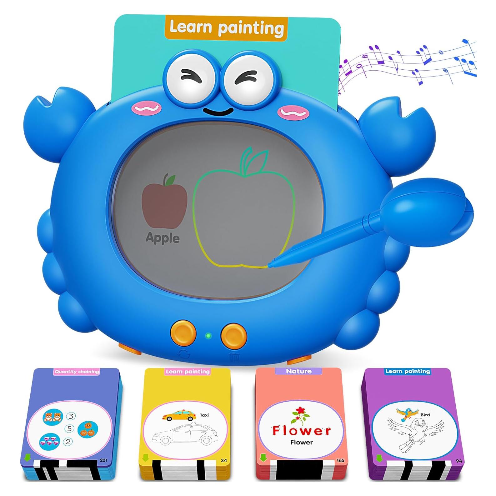 Tarjetas Flash Habladoras Kuovei Cangrejo Azul 224 Páginas