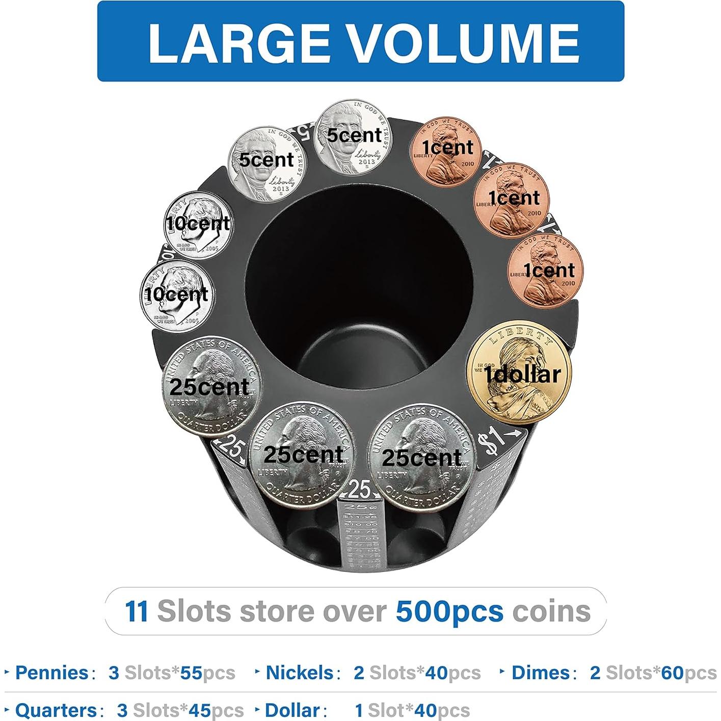 Organizador de Monedas y Escritorio Byteen8 11 Compartimentos