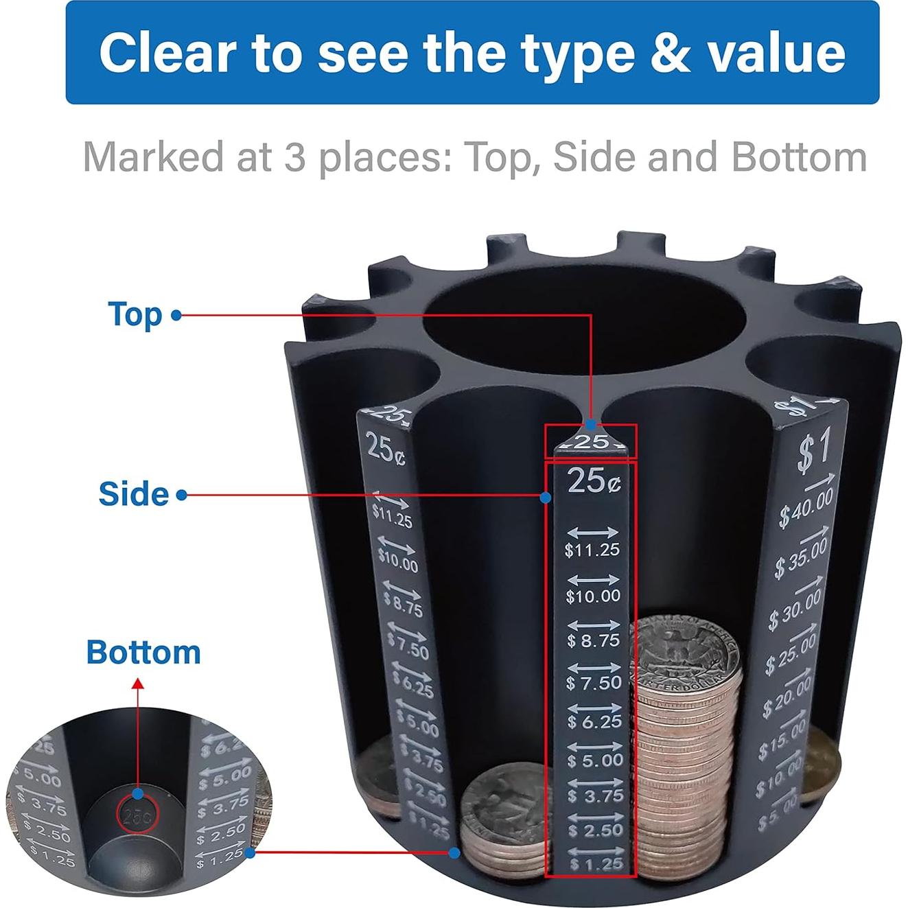 Organizador de Monedas y Escritorio Byteen8 11 Compartimentos